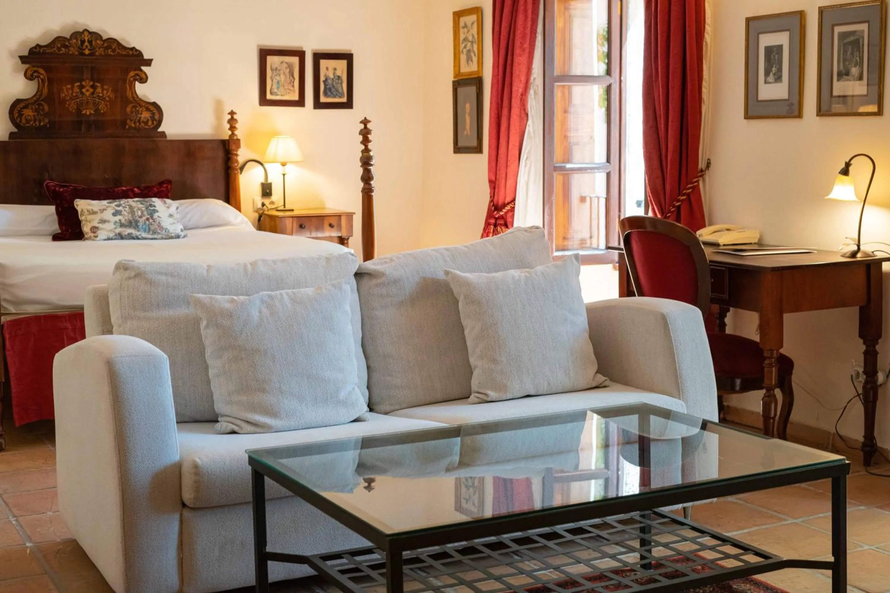 Bed in Hotel Rural S'Olivaret & Spa