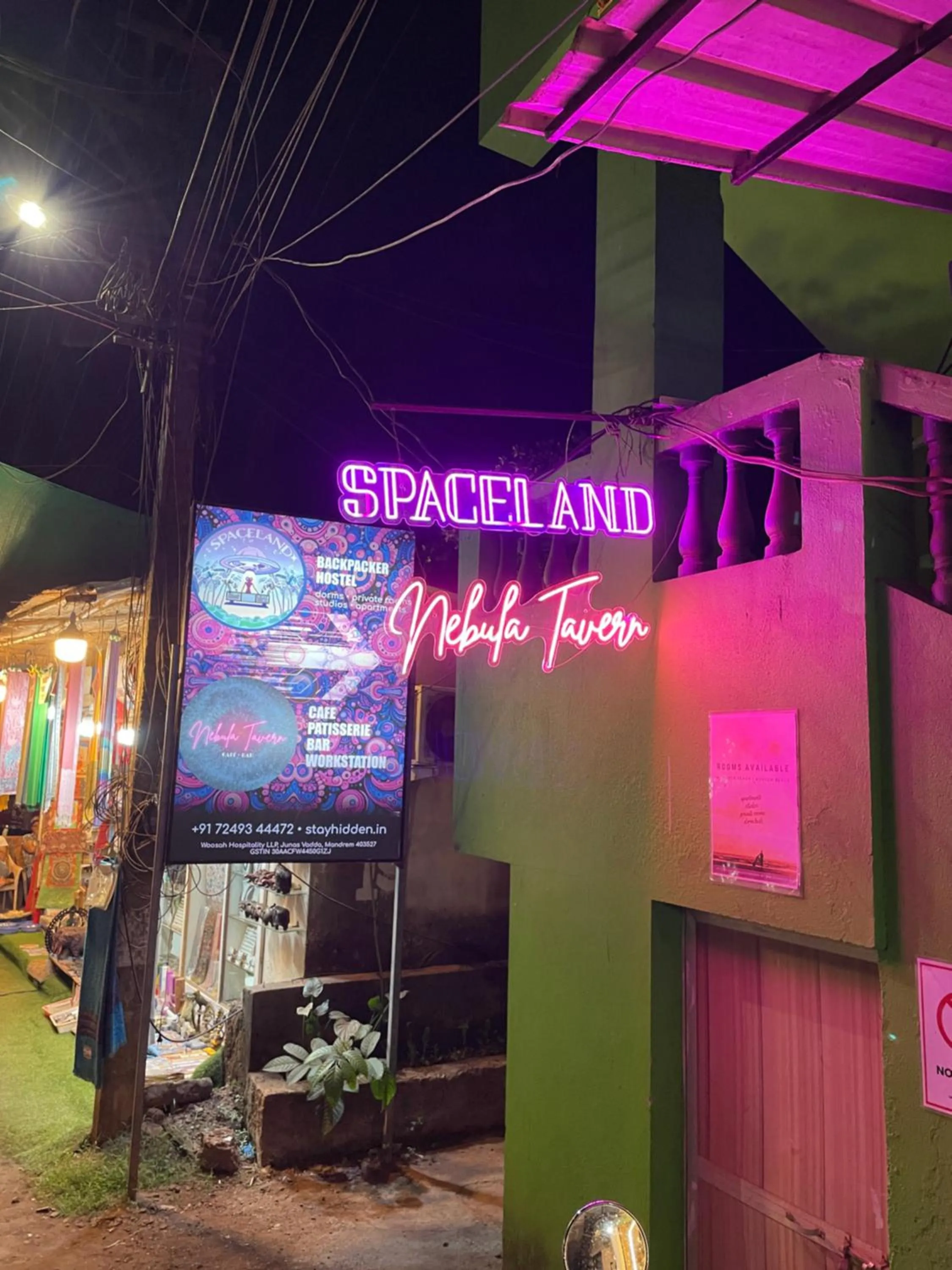 Facade/entrance in SPACELAND Mandrem