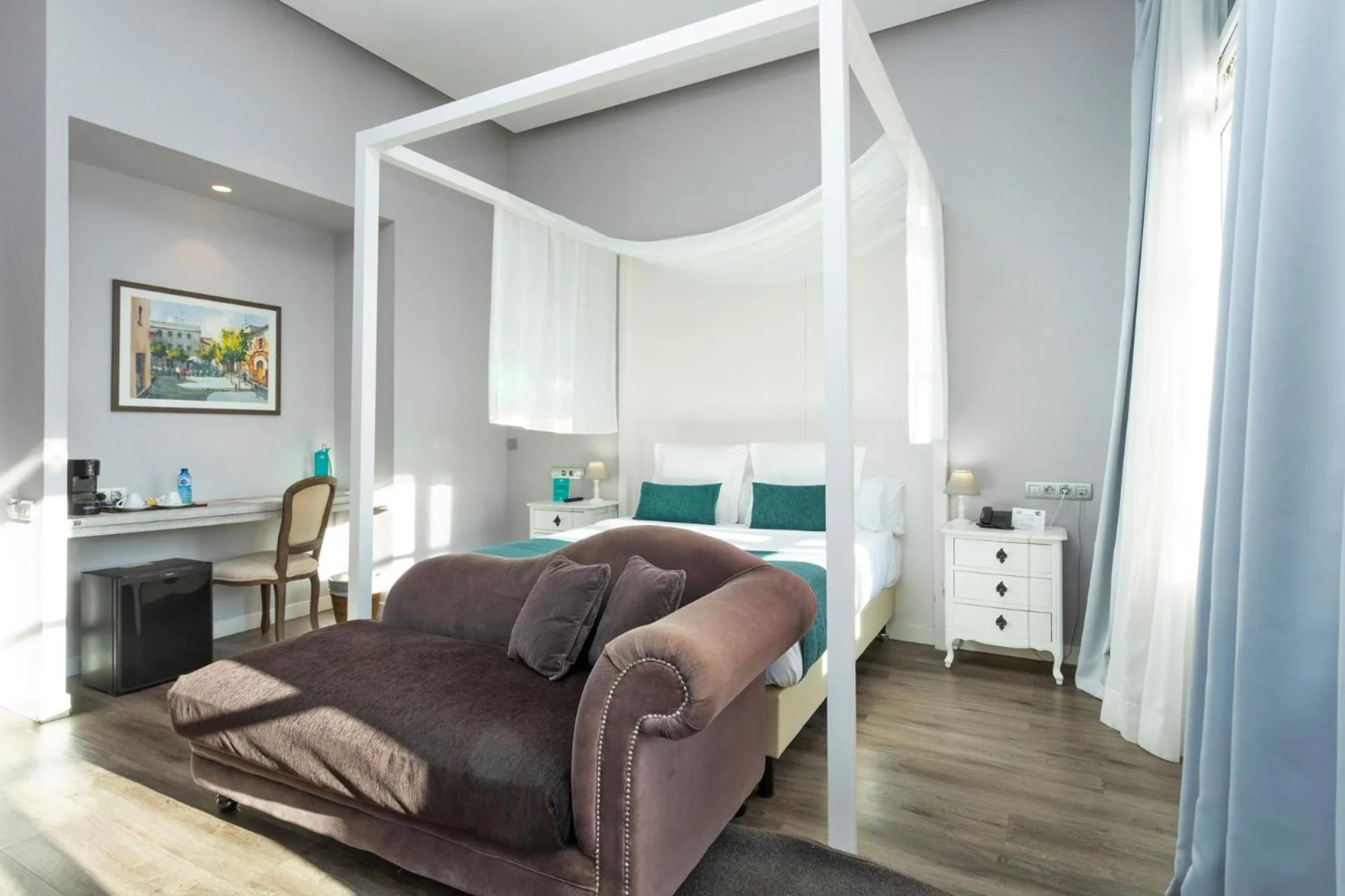 Bed in 1881 Hotel Balneario Vichy Catalan