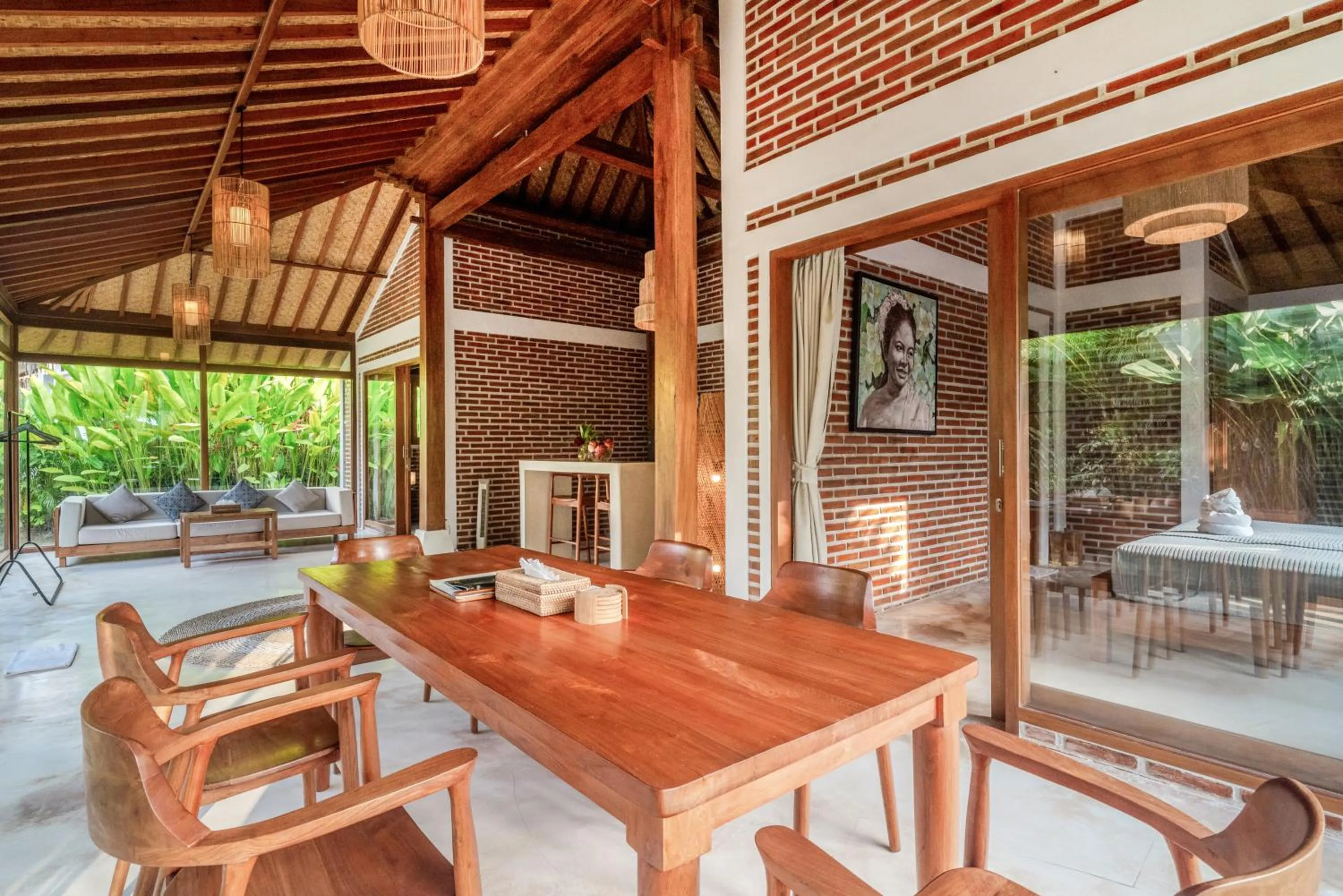 Seating area in Kampung Uma Dawa Villas and Spa