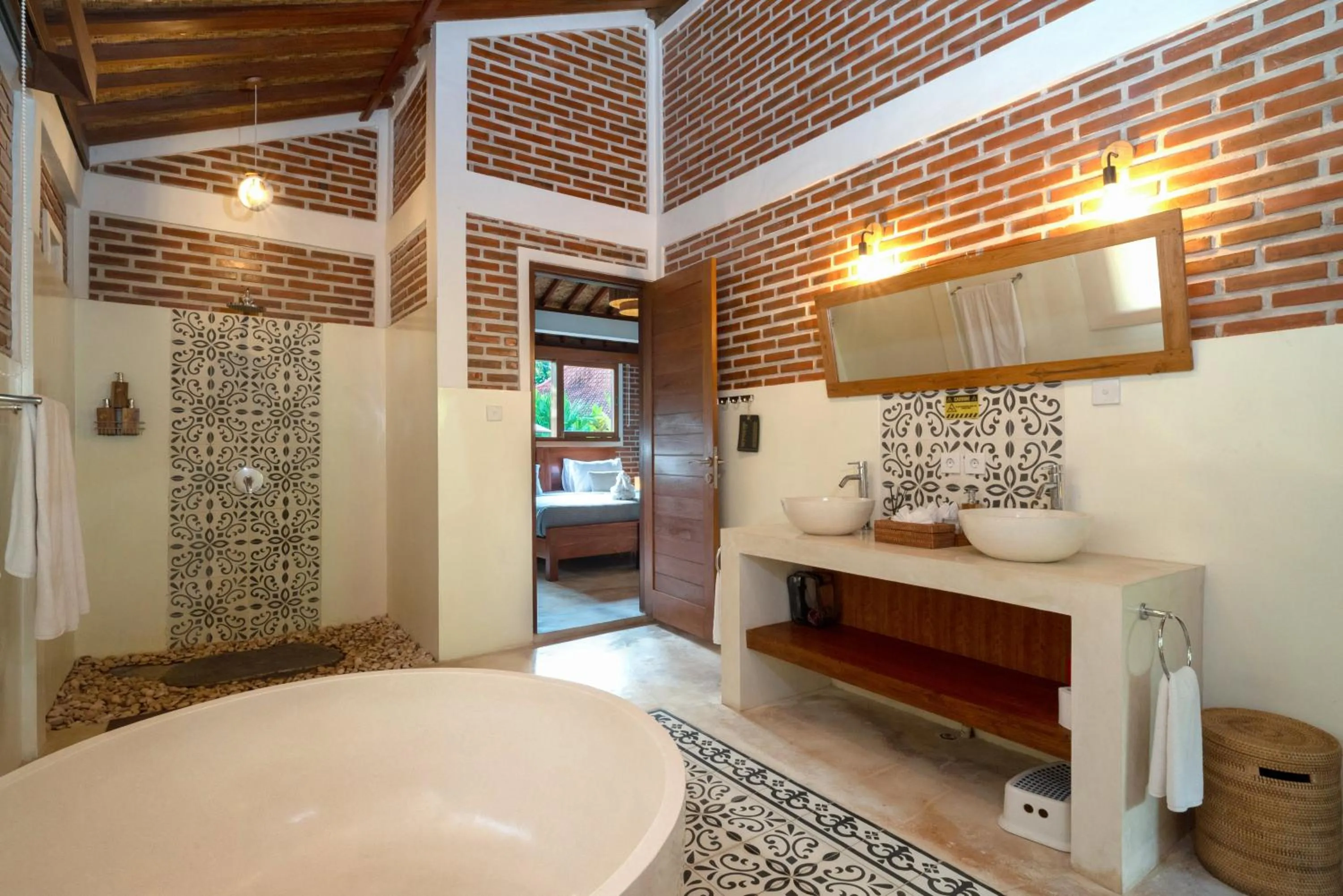 Bathroom in Kampung Uma Dawa Villas and Spa