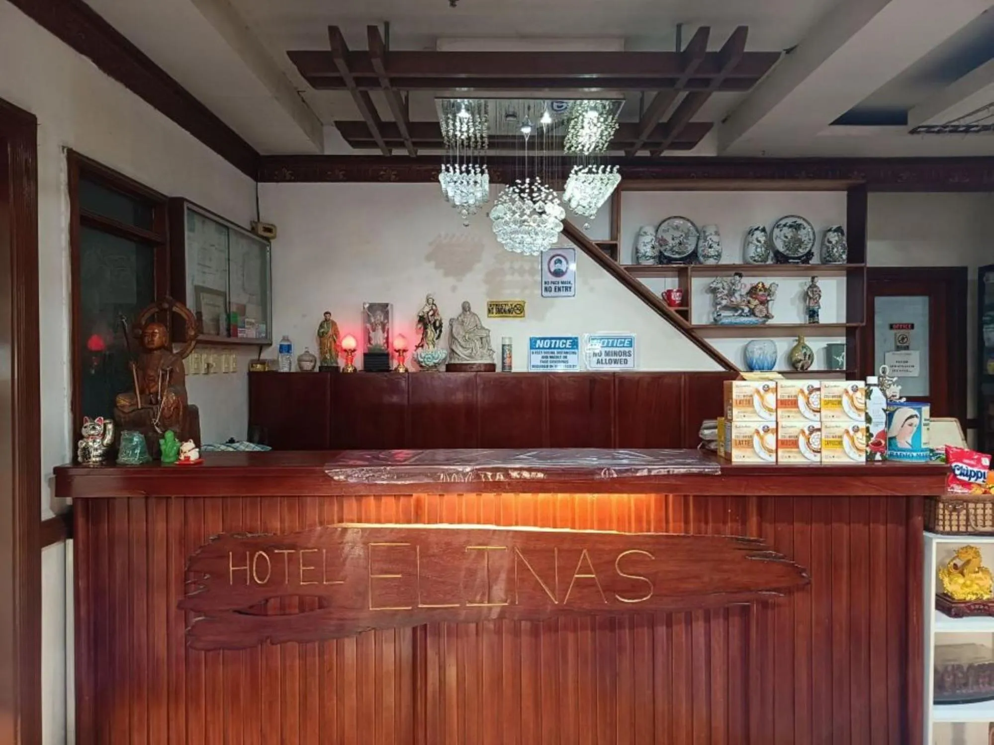 Lobby or reception in Hotel Elinas and Restaurant