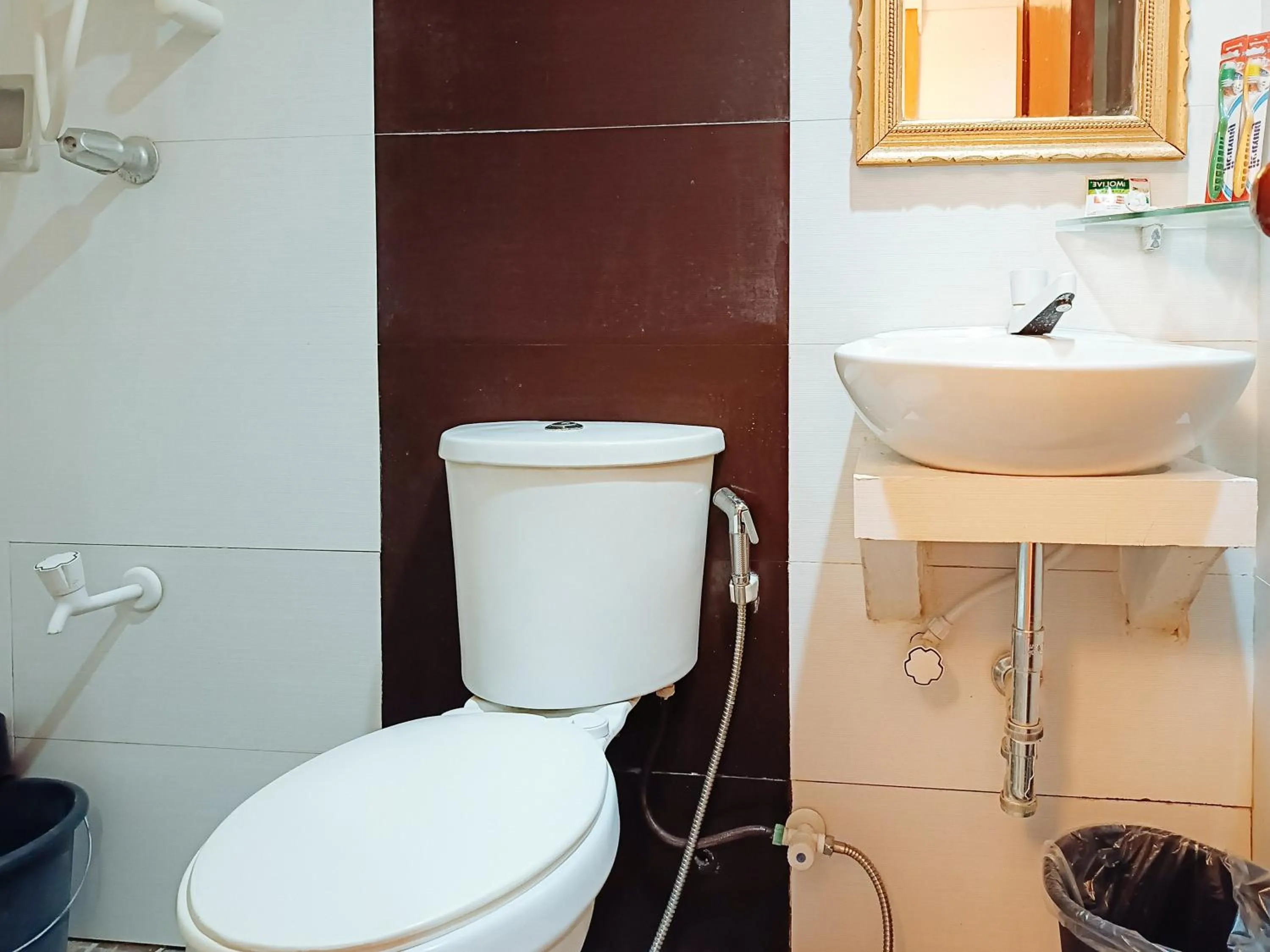 Toilet in Hotel Elinas and Restaurant