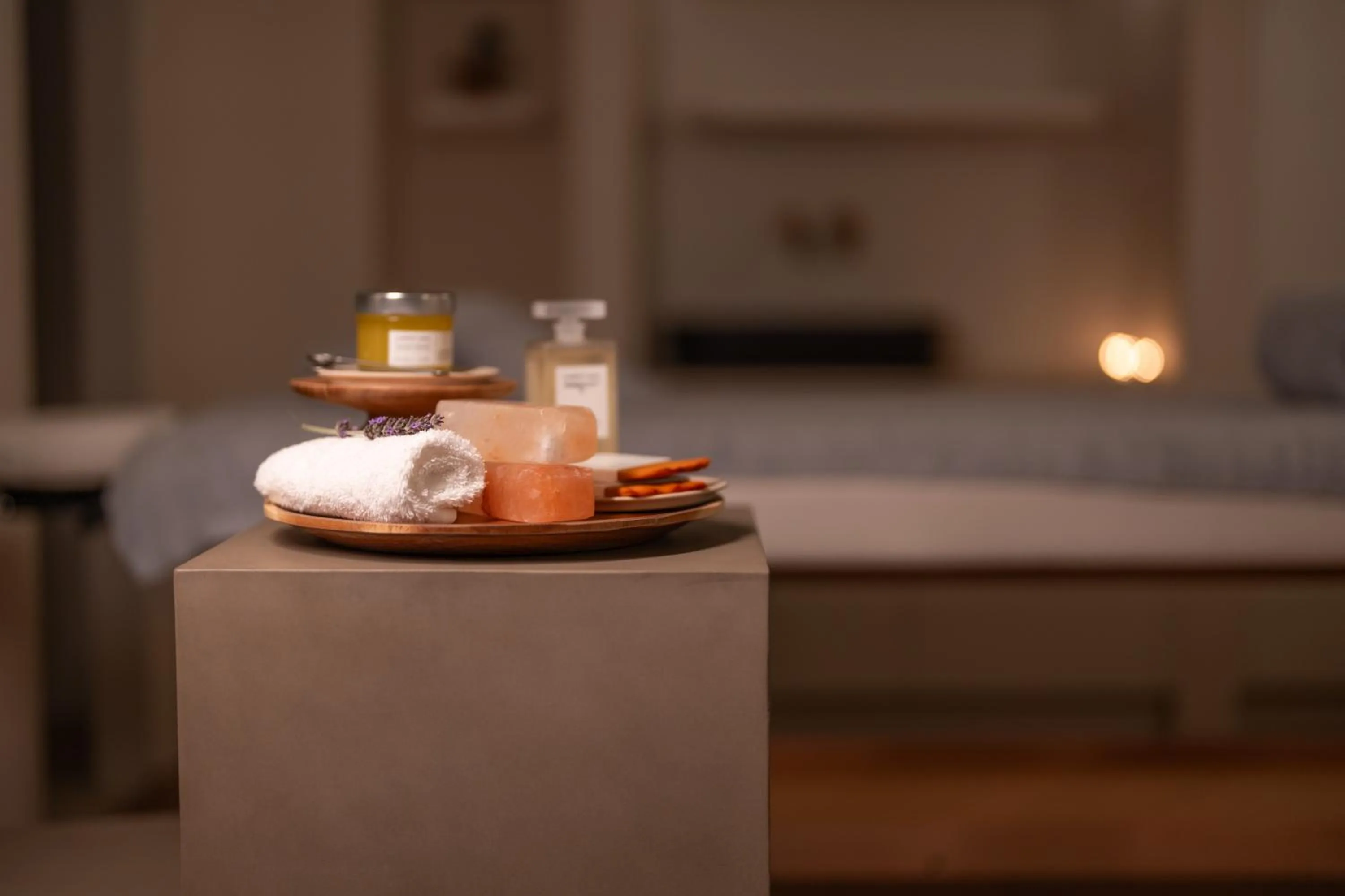 Spa and wellness centre/facilities, Bed in Santo Mine Oia Suites