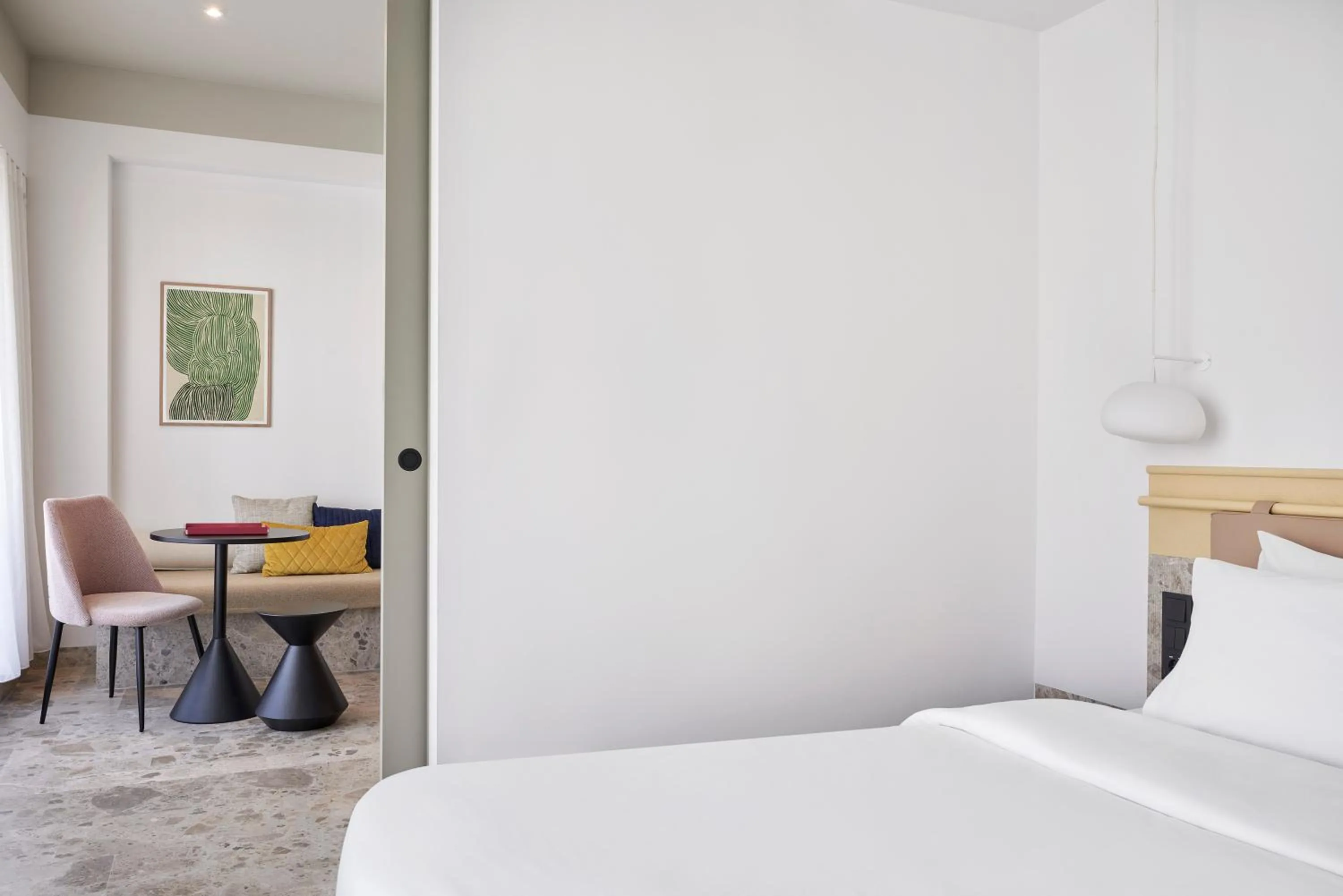 View (from property/room), Bed in The Social Athens Hotel, a member of Radisson Individuals