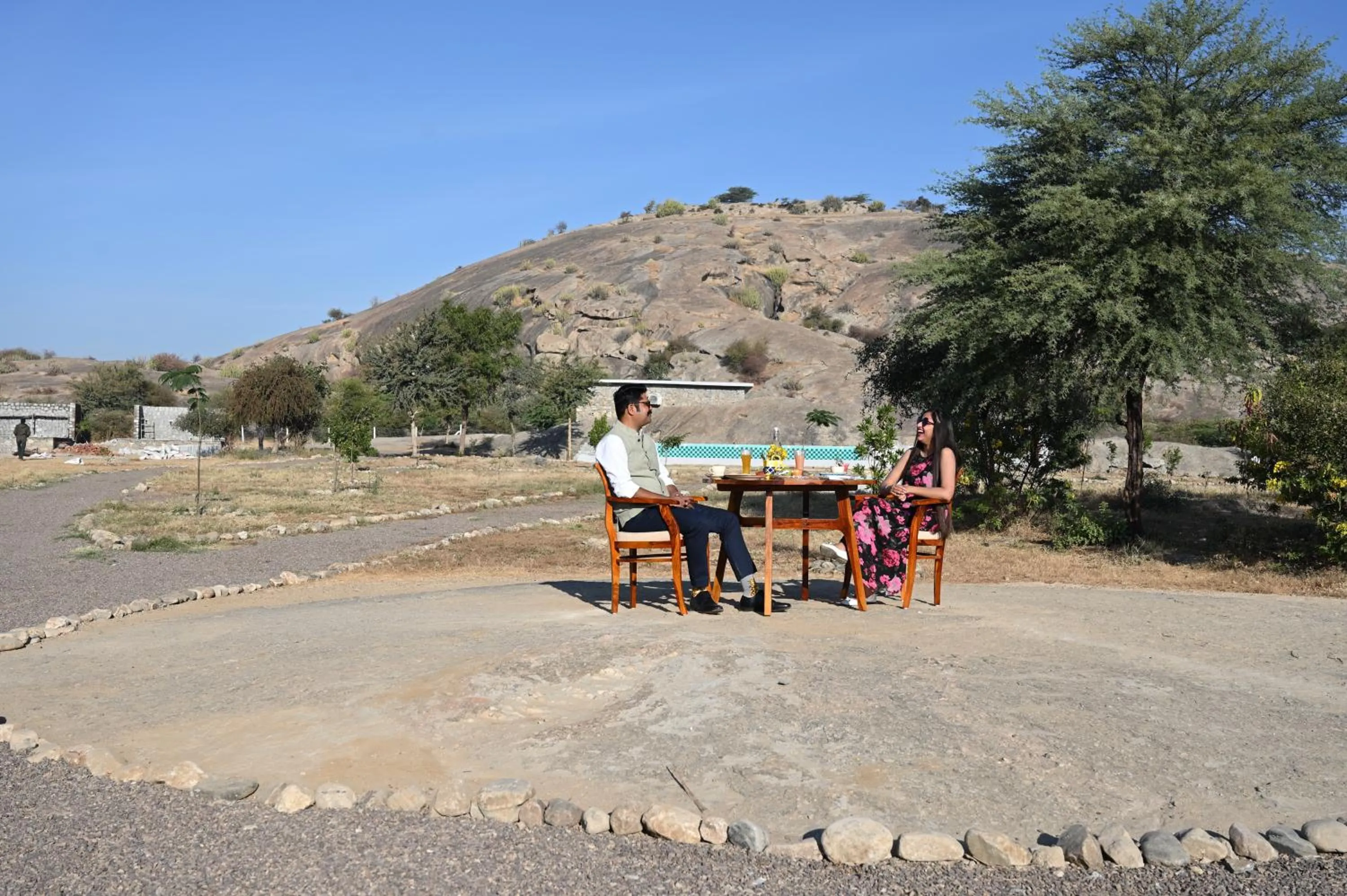Dining area in Clarks Safari Jawai