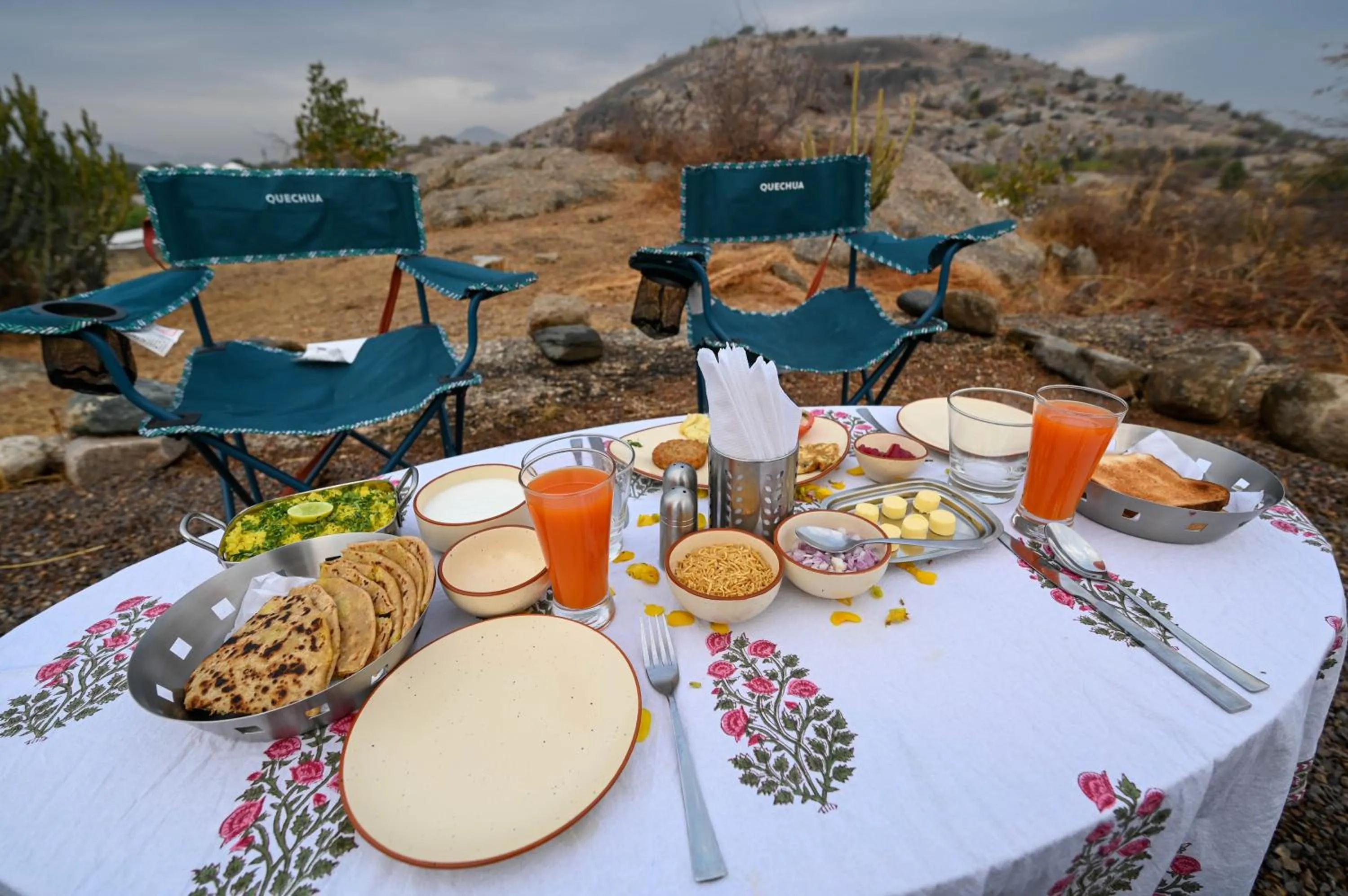 Food and drinks in Clarks Safari Jawai