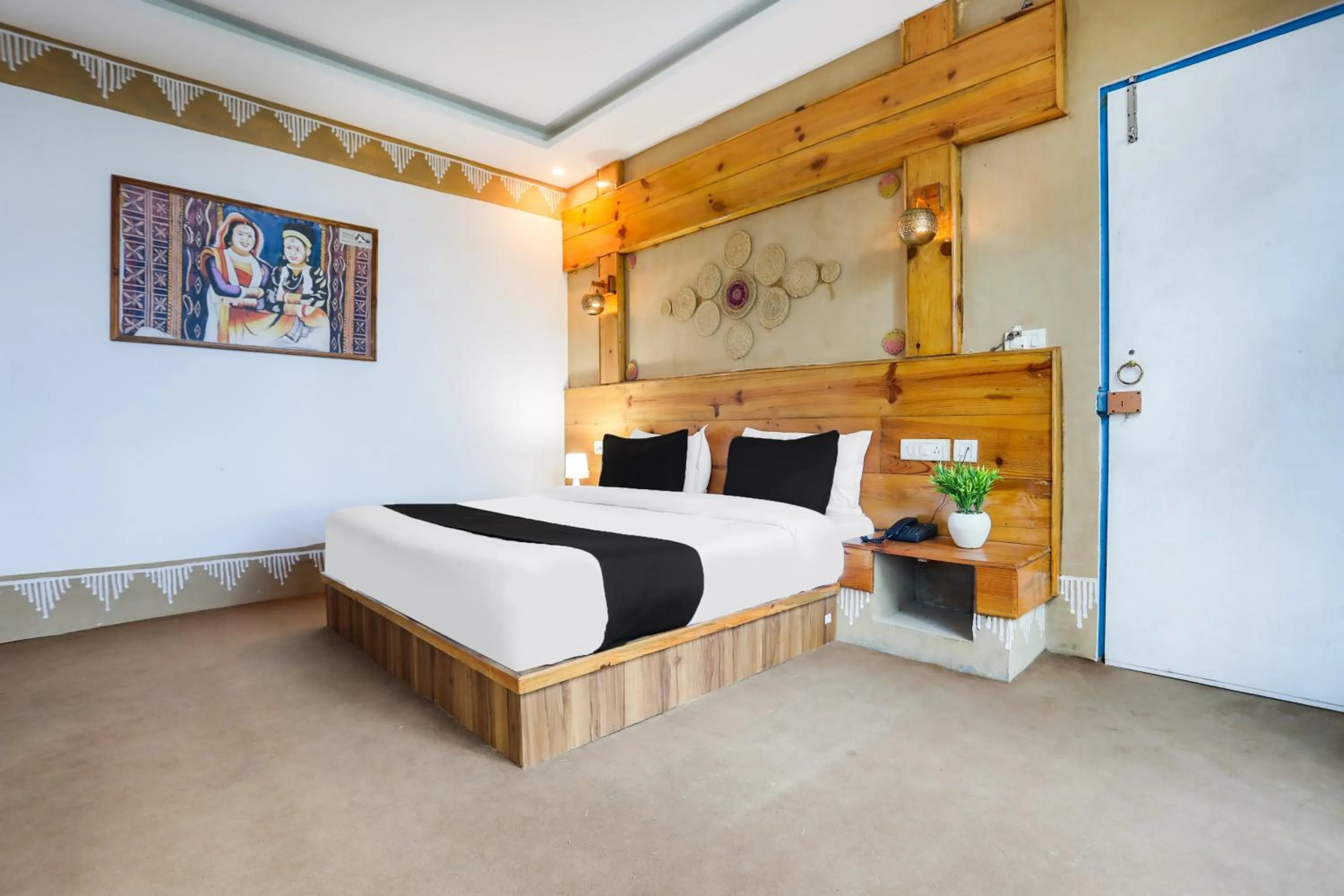 Bedroom, Bed in Palette by CheckIn Bhatta Falls Mussorie