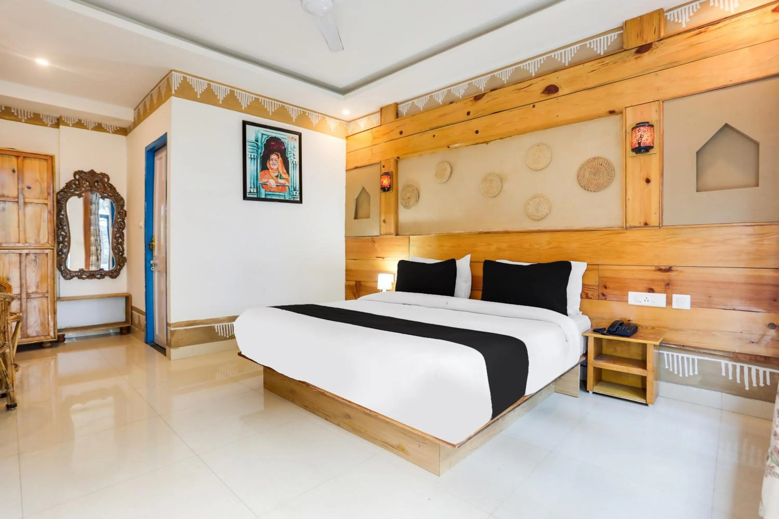 Bedroom, Bed in Palette by CheckIn Bhatta Falls Mussorie