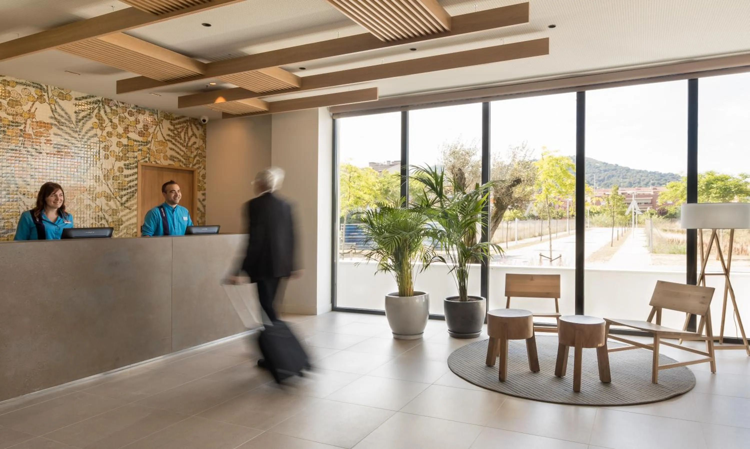 Lobby or reception in AQUA Hotel Silhouette & Spa - Adults Only