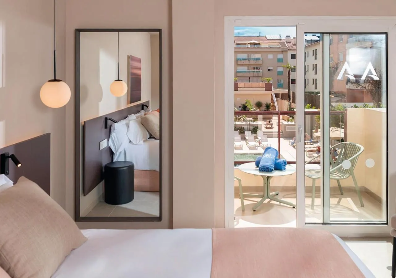 Photo of the whole room, Bed in AQUA Hotel Promenade & Spa 4Sup