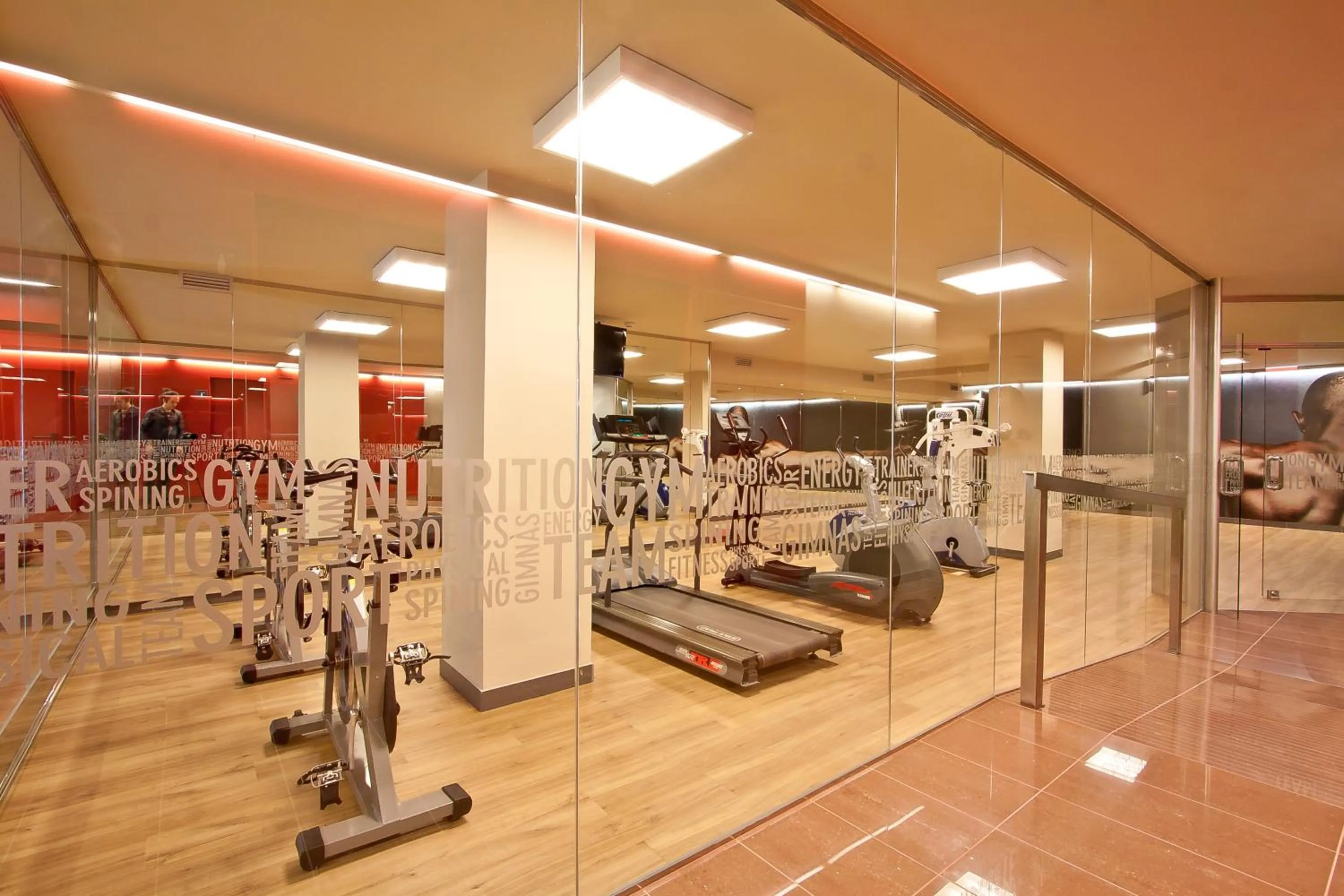 Fitness centre/facilities in AQUA Hotel Promenade & Spa 4Sup