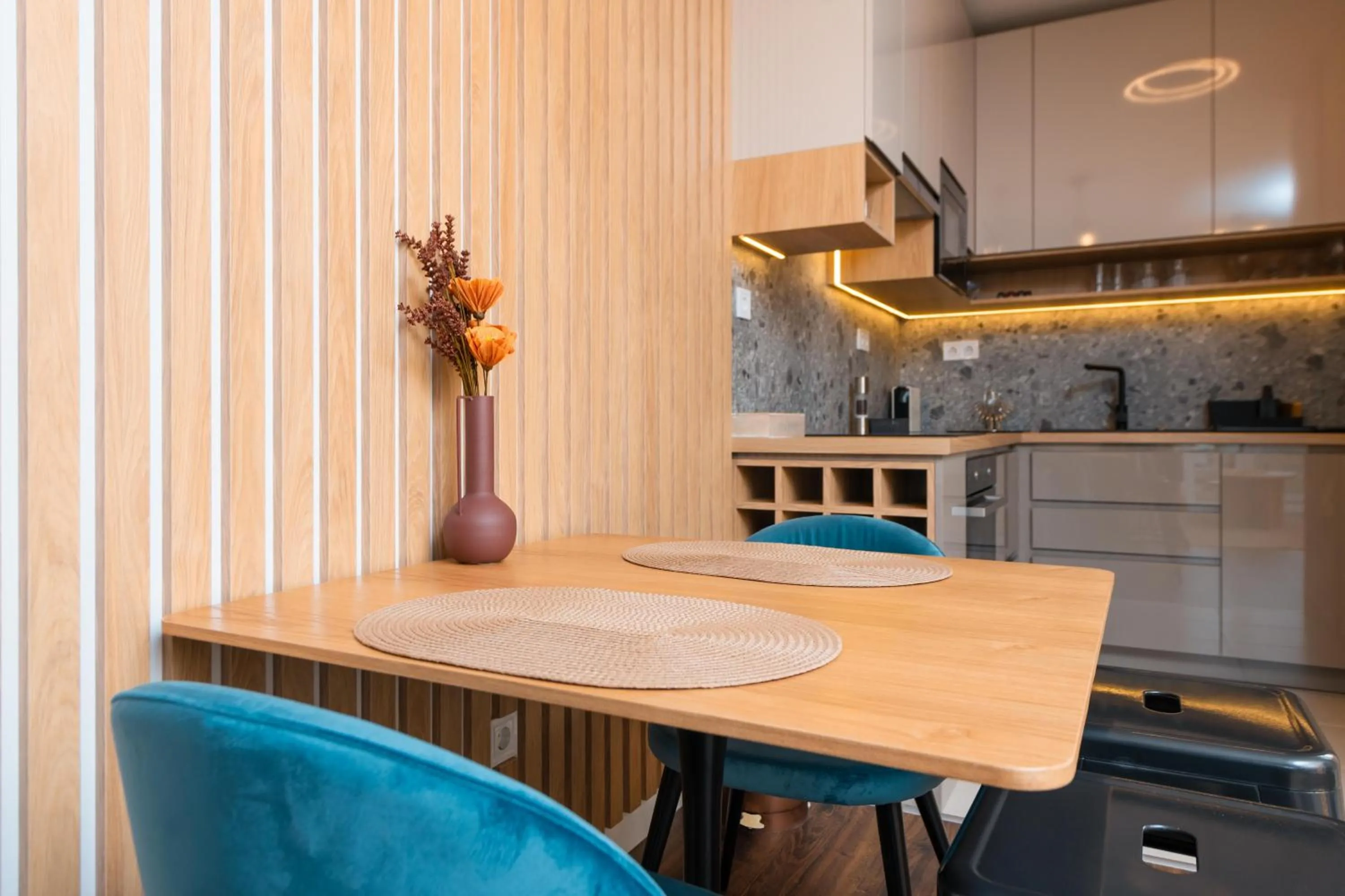 Kitchen or kitchenette in WaterFront City Apartments by FirstHost