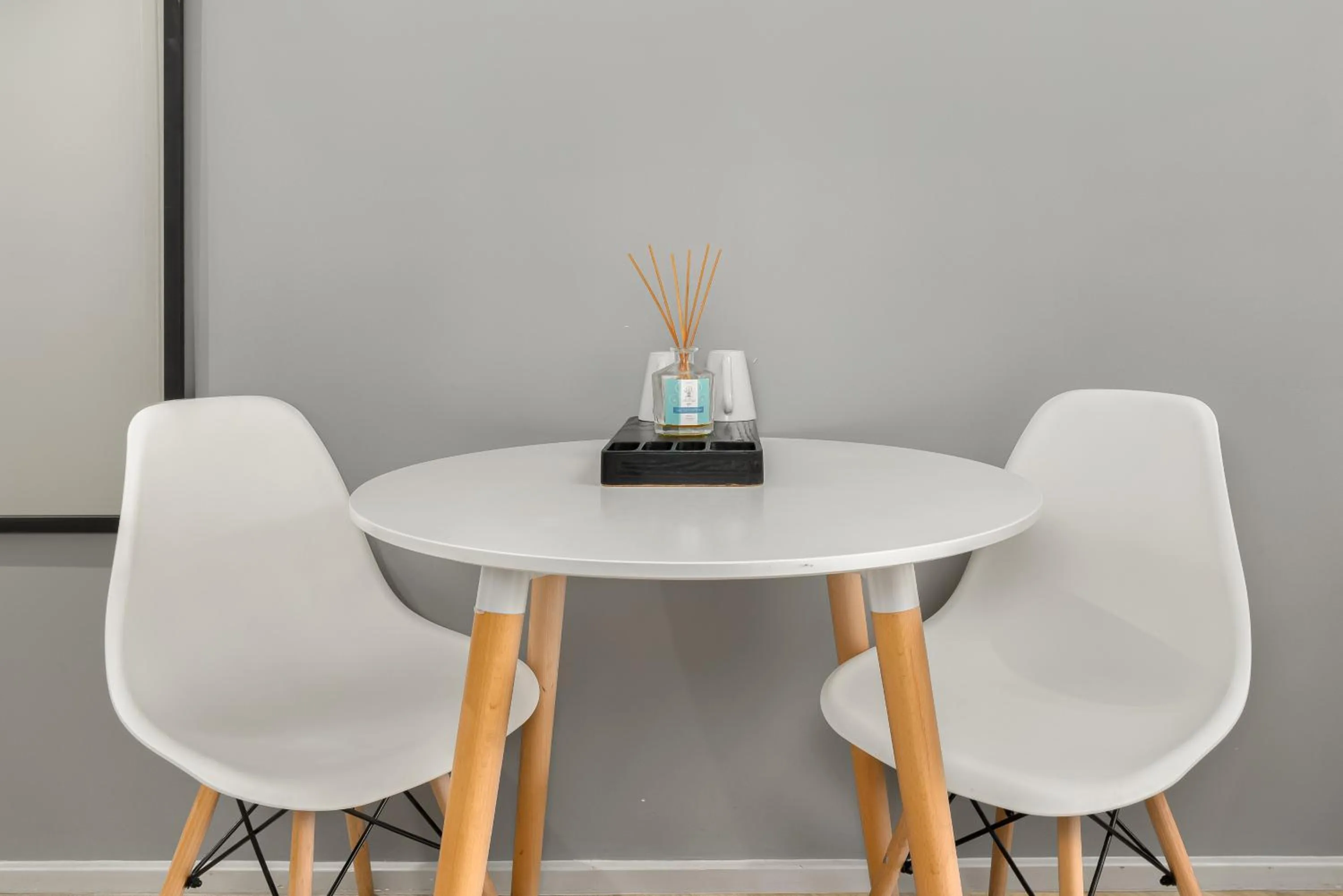 Dining area in One Thibault Luxury Apartments