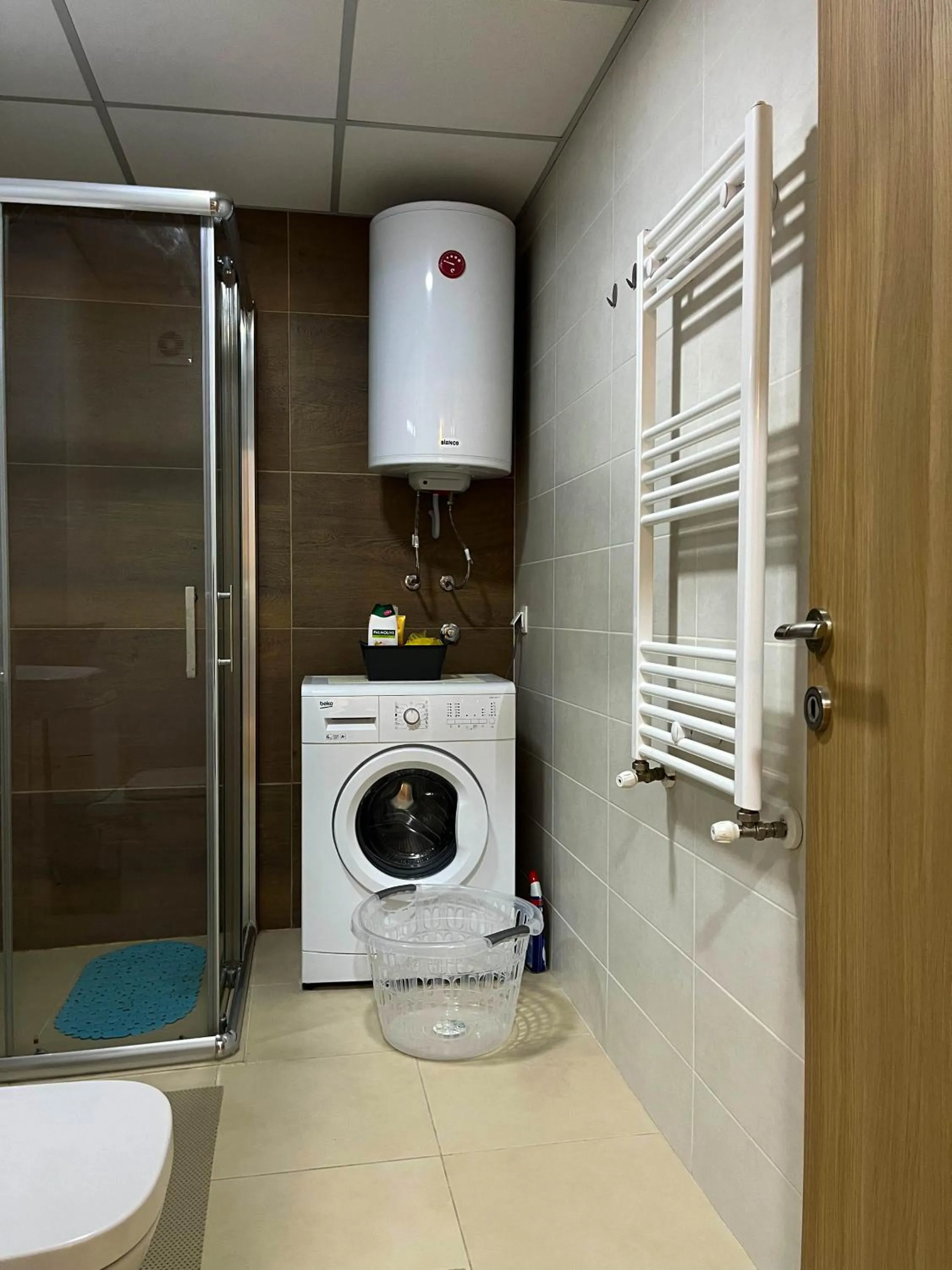 Bathroom in Modern Rajcikk Apartment nearby downtown & Vardar river