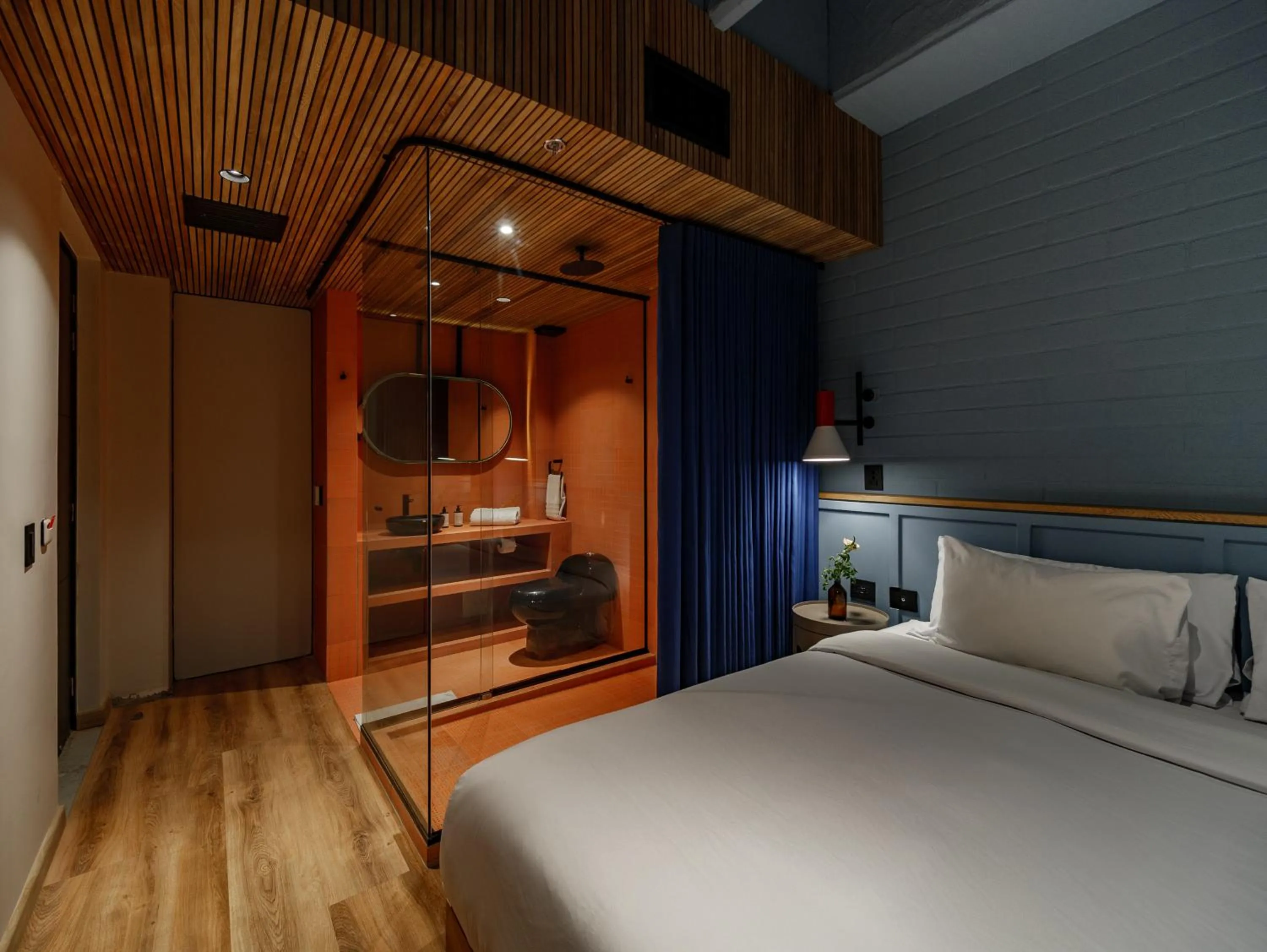 Bed in The Somos Bold Hotel