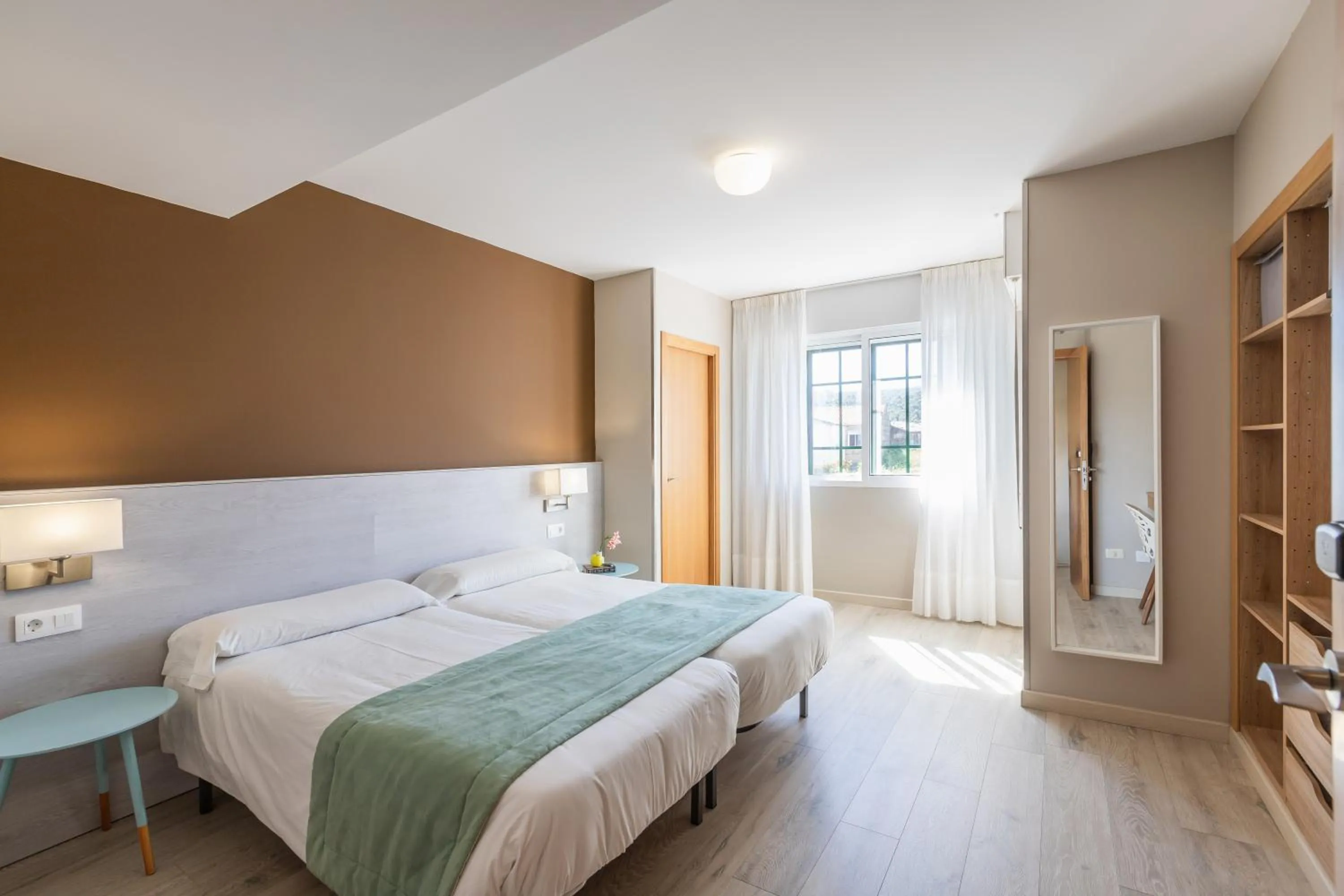 Bed in Hotel Mirador Ría de Arosa