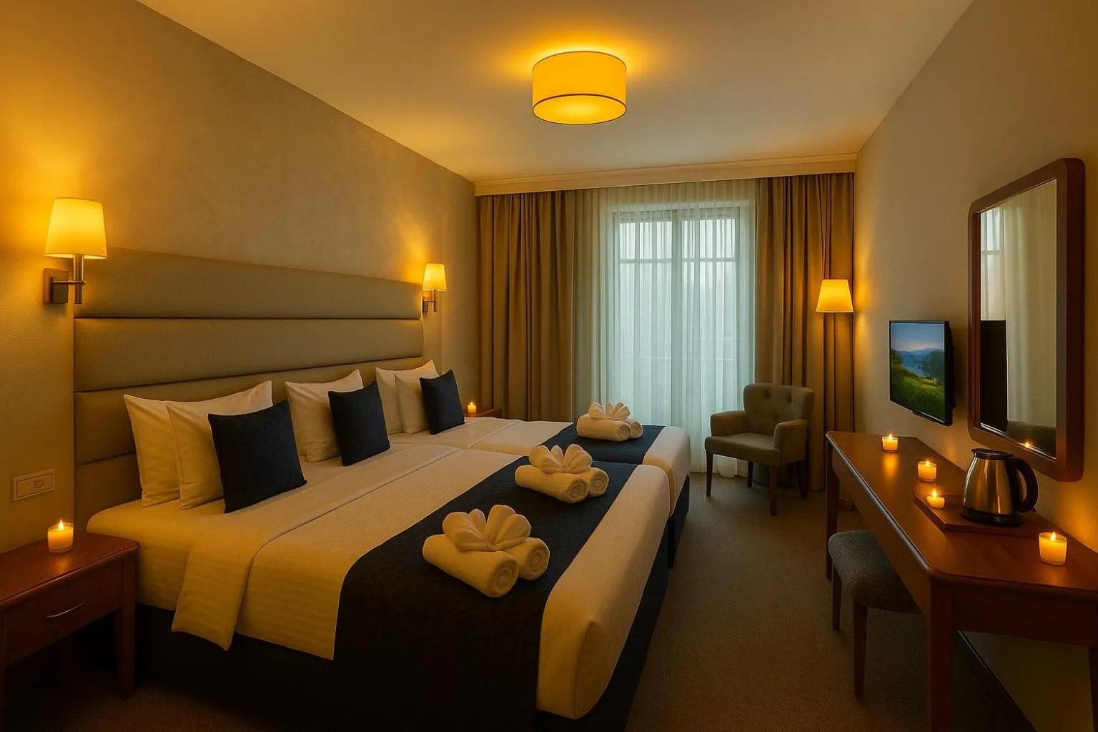 Bedroom, Bed in Istanbul Midpoint Hotel