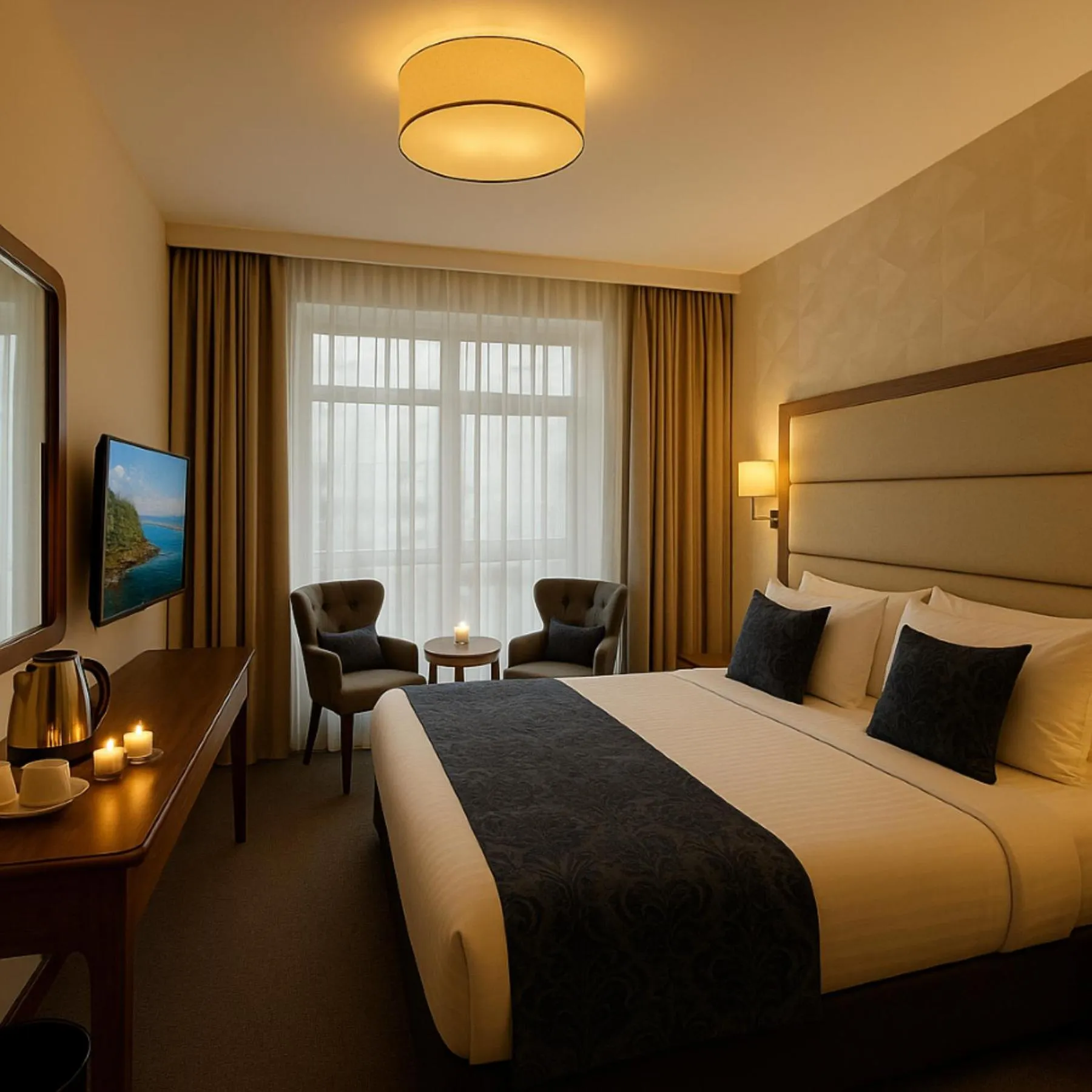 Bedroom, Bed in Istanbul Midpoint Hotel