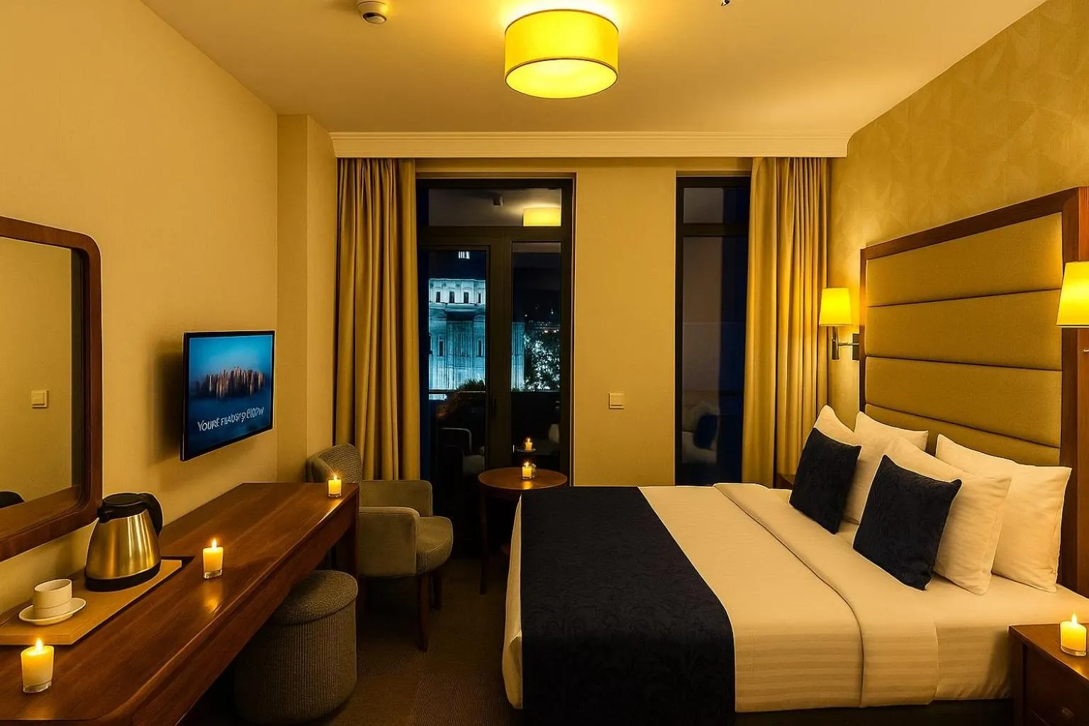 Balcony/Terrace, Bed in Istanbul Midpoint Hotel