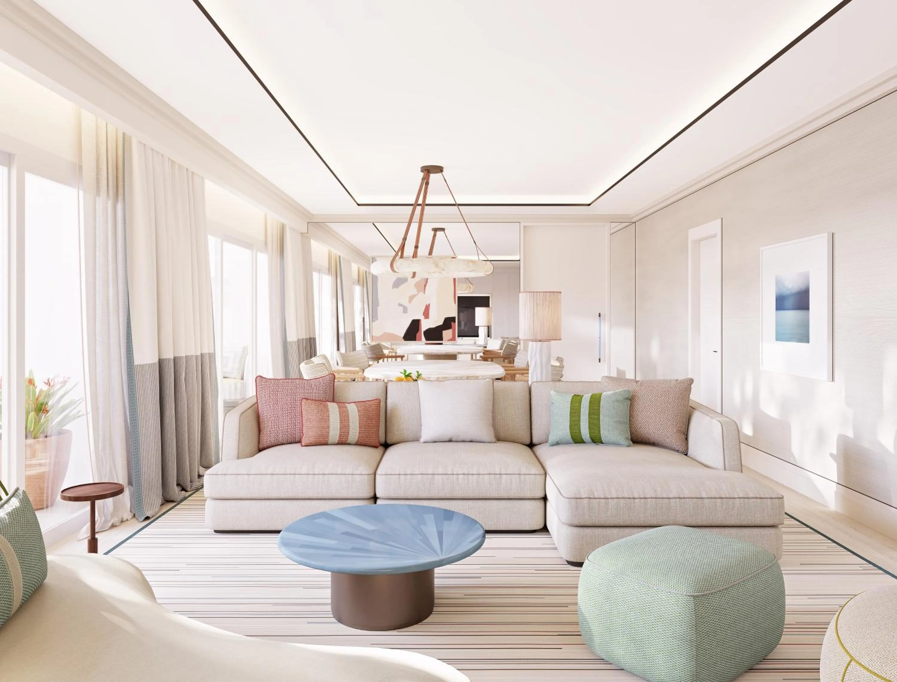 Seating area in Don Carlos Marbella