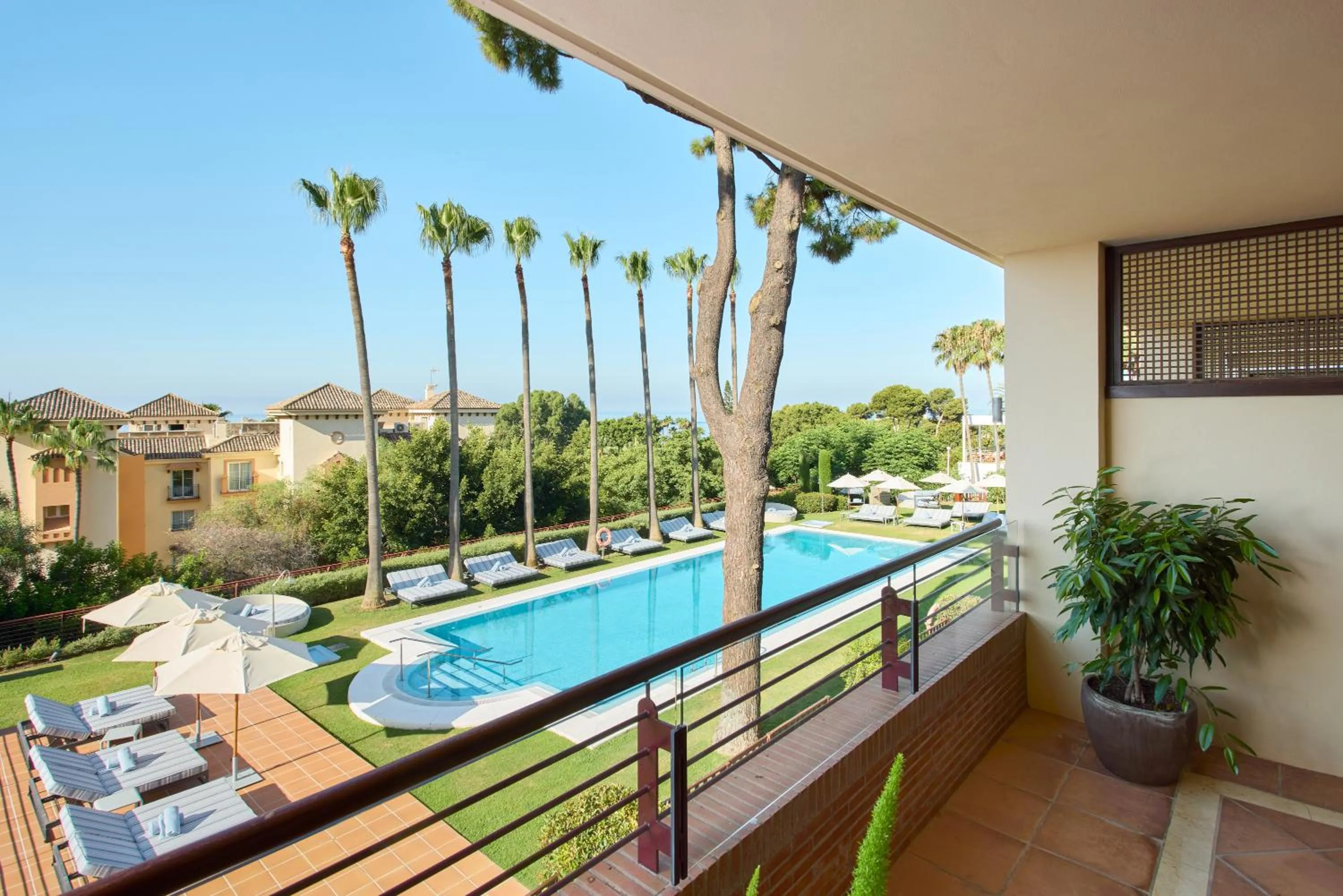 Pool view in Don Carlos Marbella