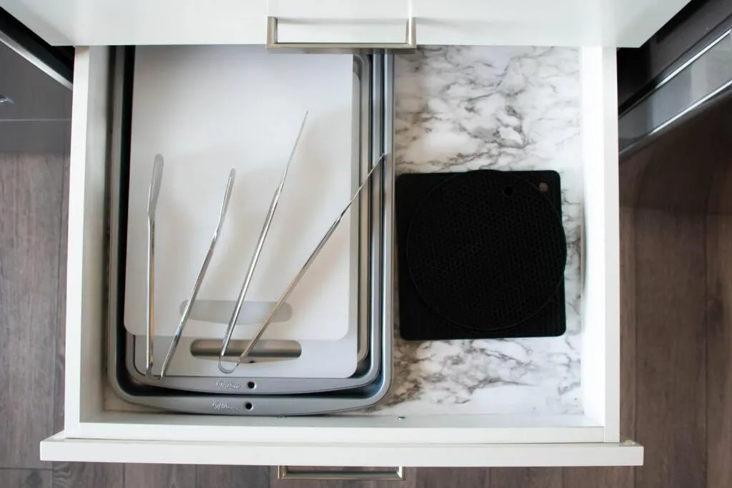 kitchen in Bright Luxe Condo, AC, Top Floor, King Bed, Balcony!