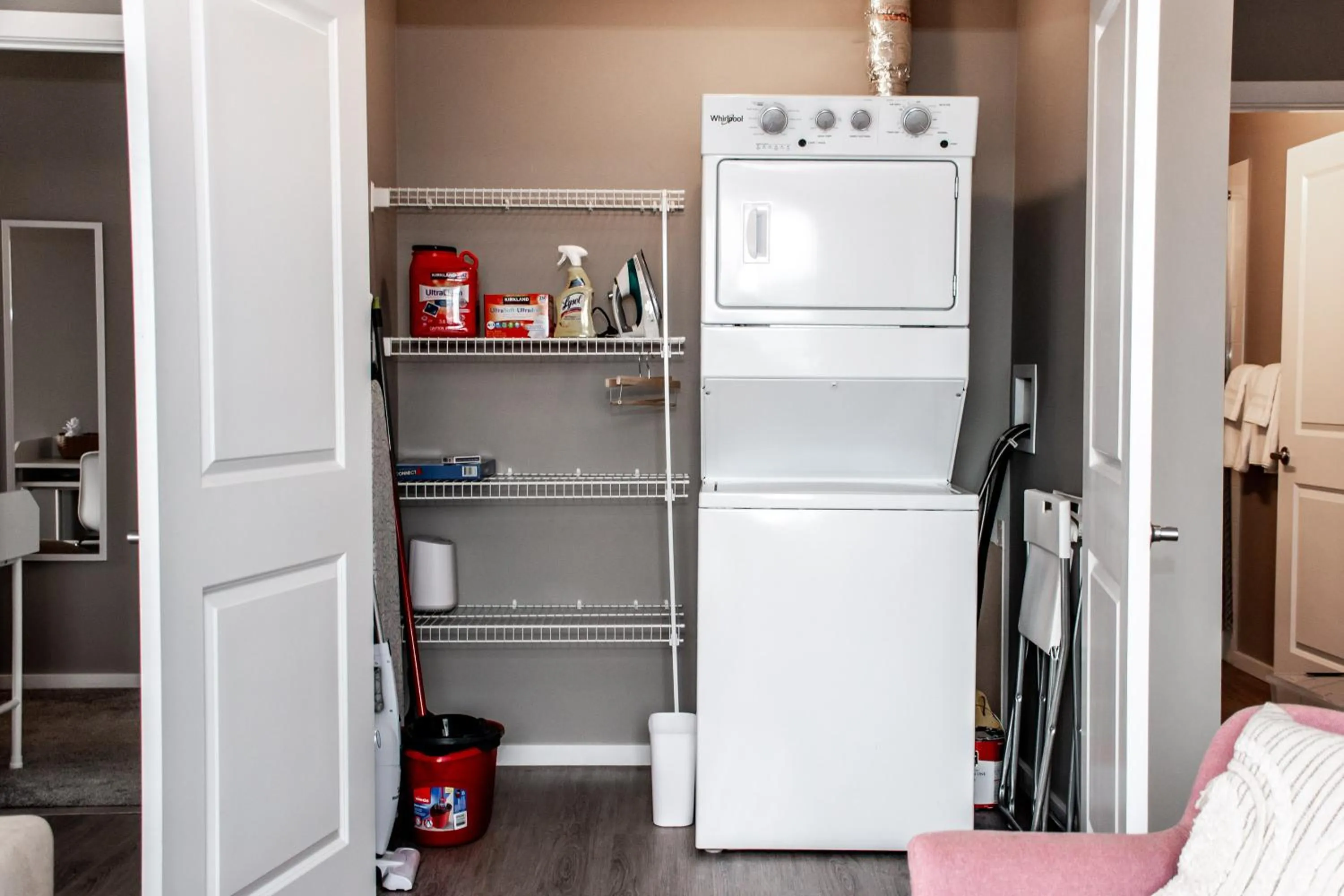 furniture in Peaceful Oasis Condo, AC, Top Floor, Secure UG Parking, Balcony, King Bed!