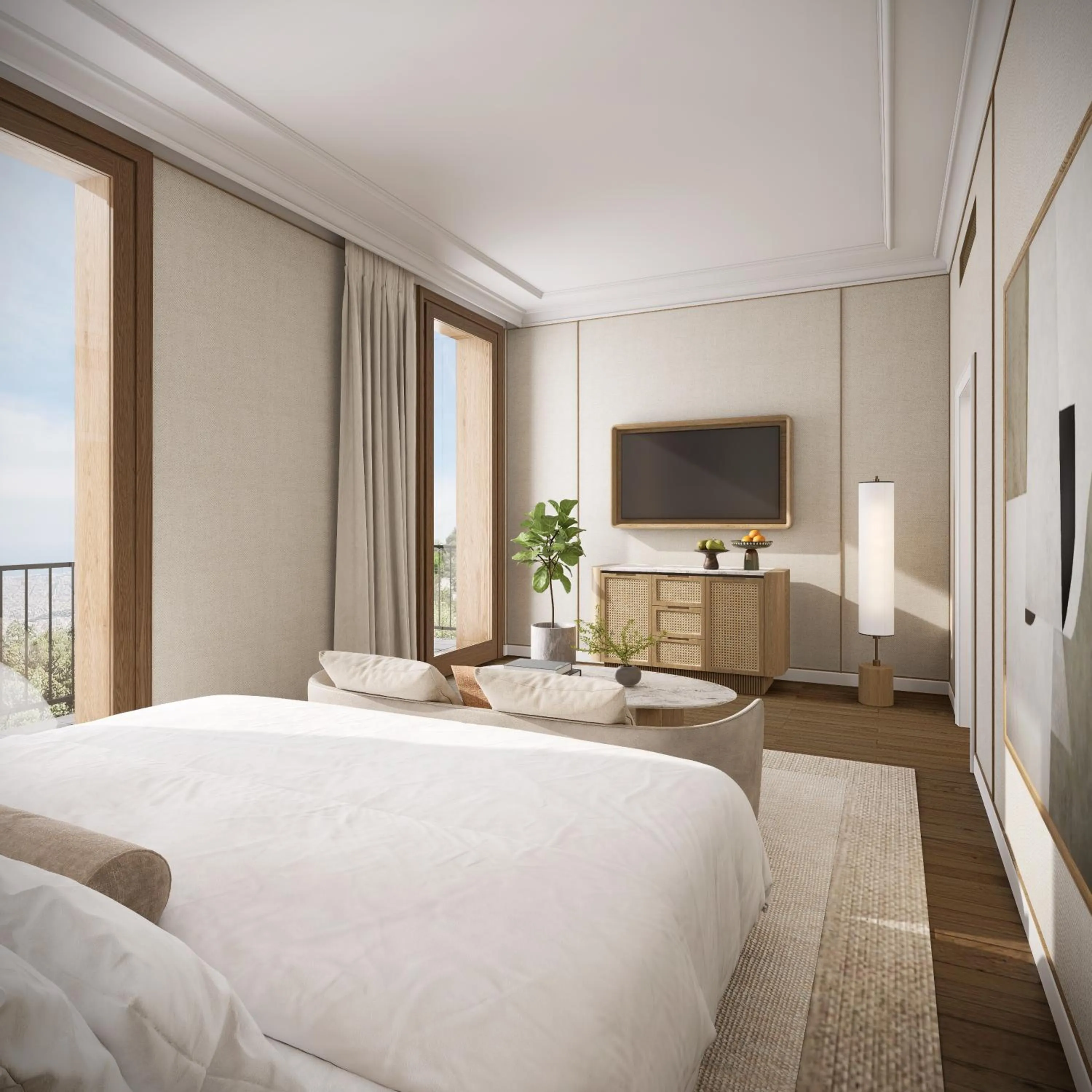 Seating area, Bed in Gran Hotel La Florida G.L Monumento