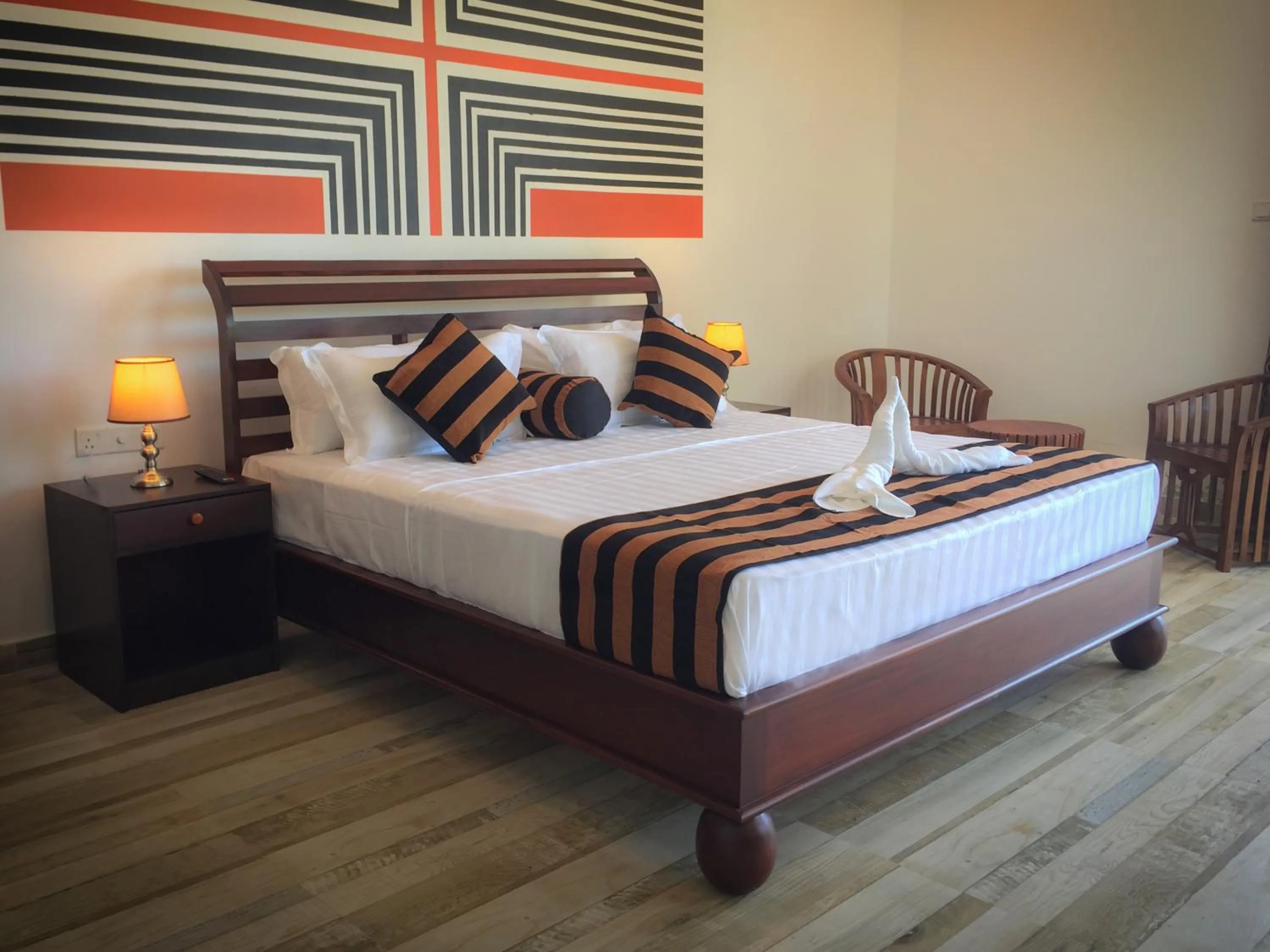 Bed in ARA Beach Resort Mirissa