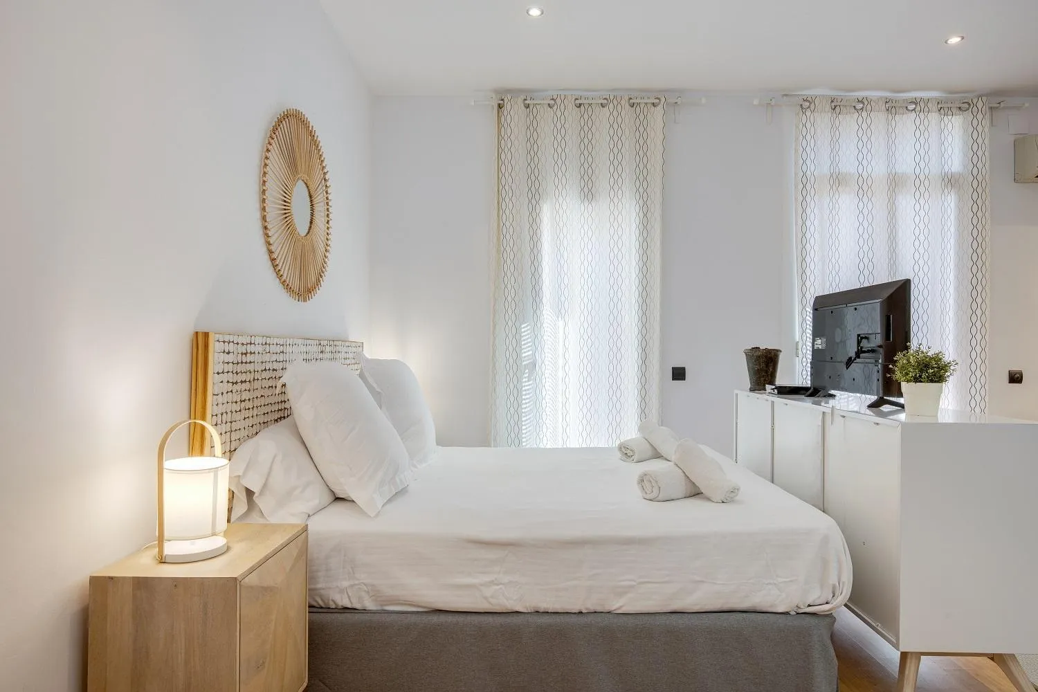 Living room, Bed in Feelathome Center Apartments