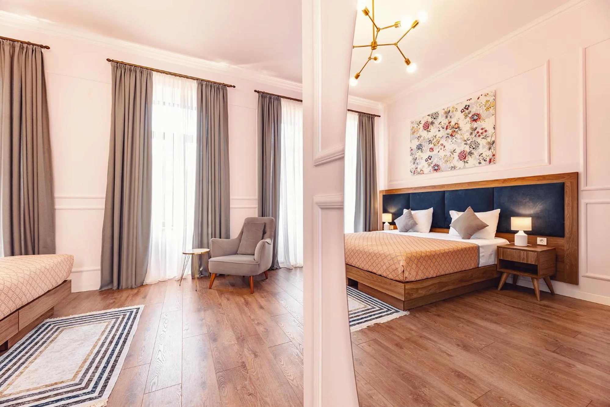 Seating area, Bed in Boutique Hotel Manufactura