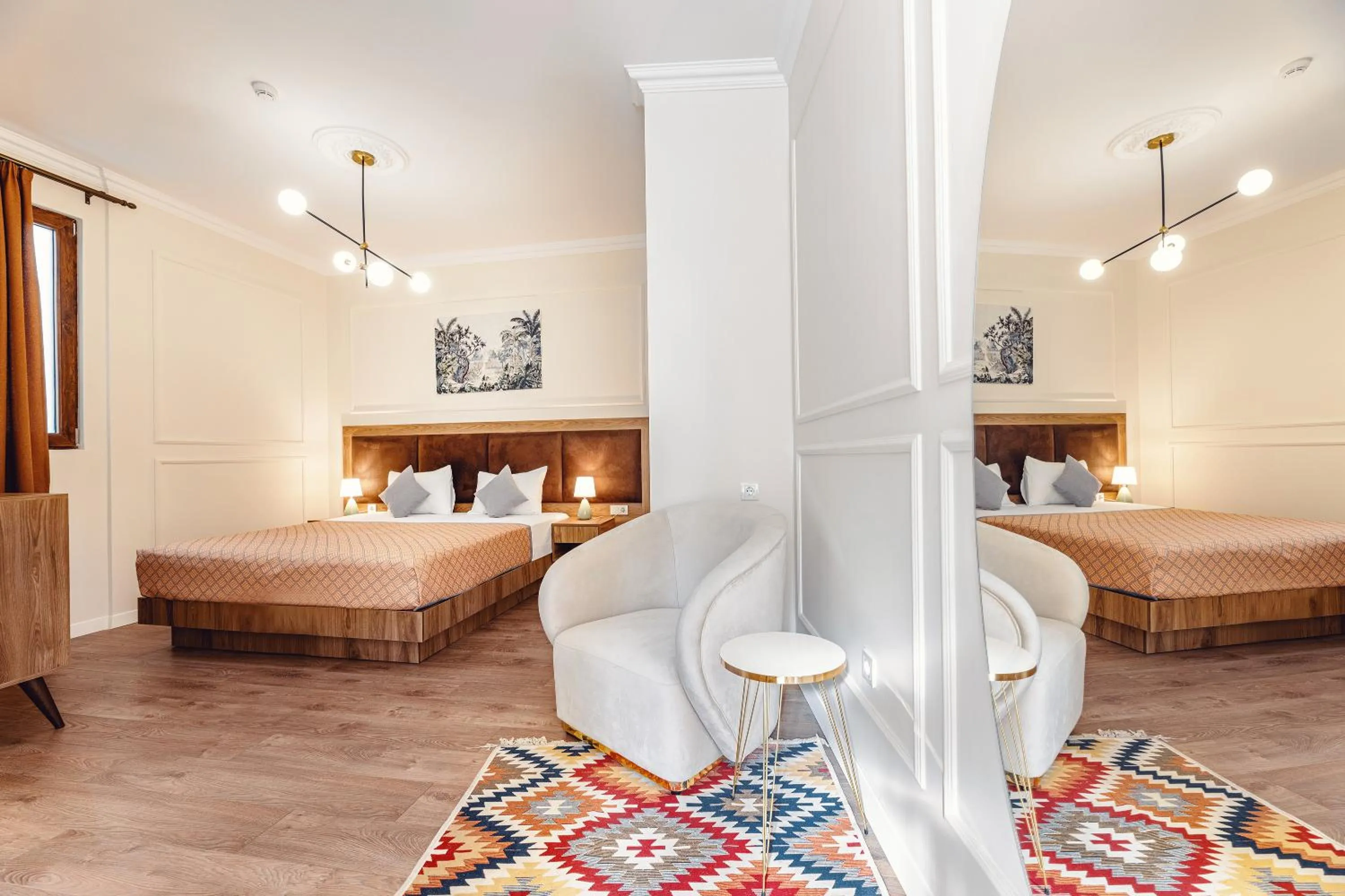 Seating area, Bed in Boutique Hotel Manufactura