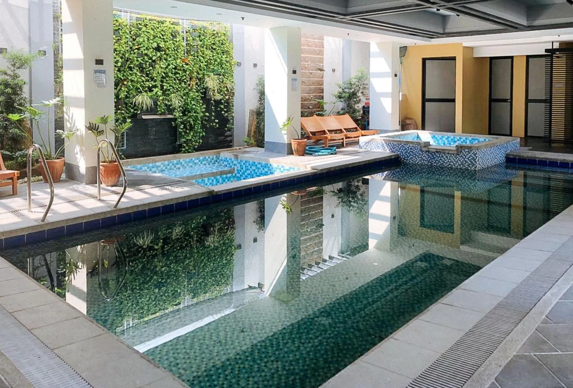 Pool view in RedDoorz @ Occazia Hotel Pampanga