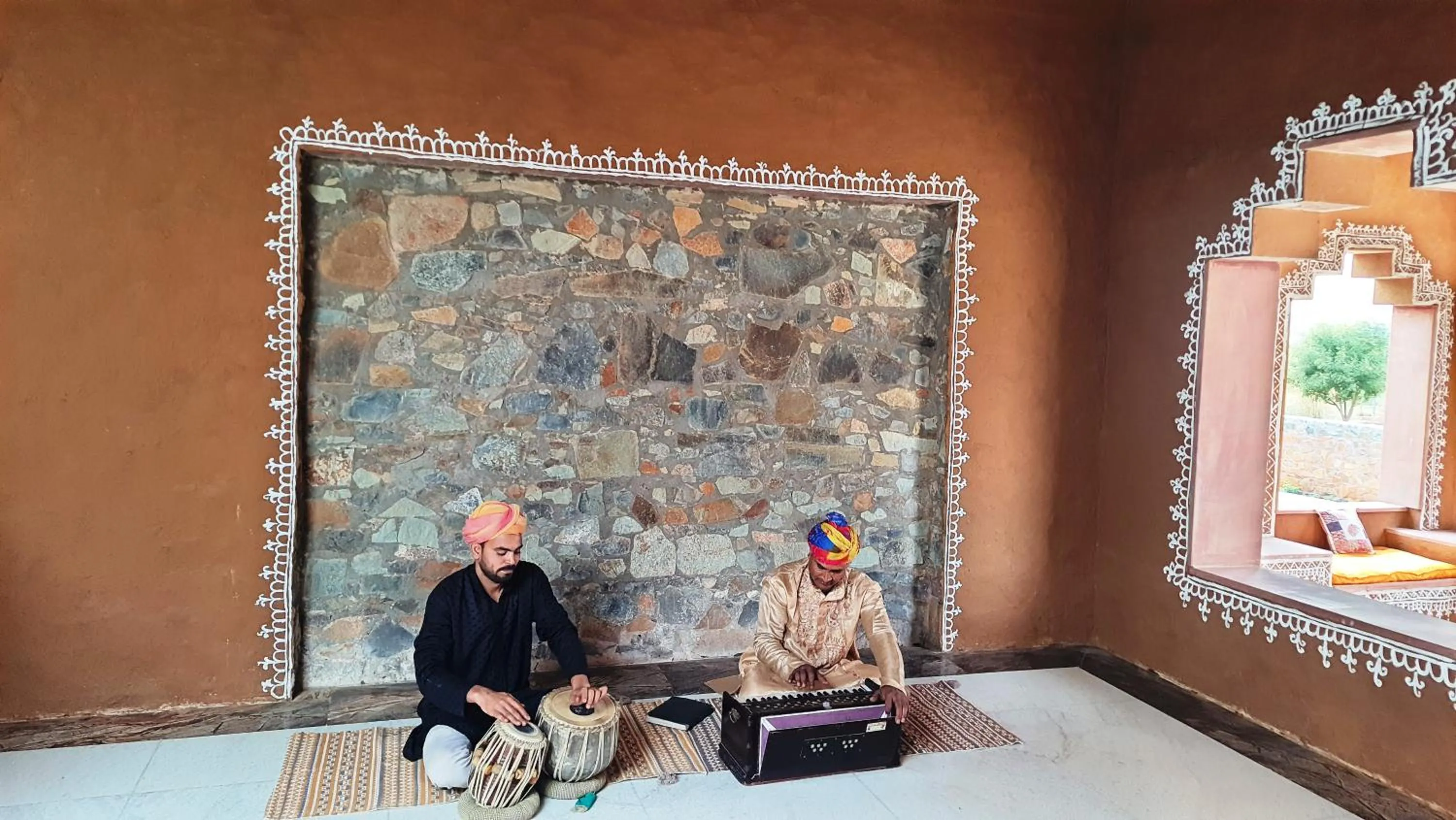 Seating area in Sariska Kasba - A Village Resort