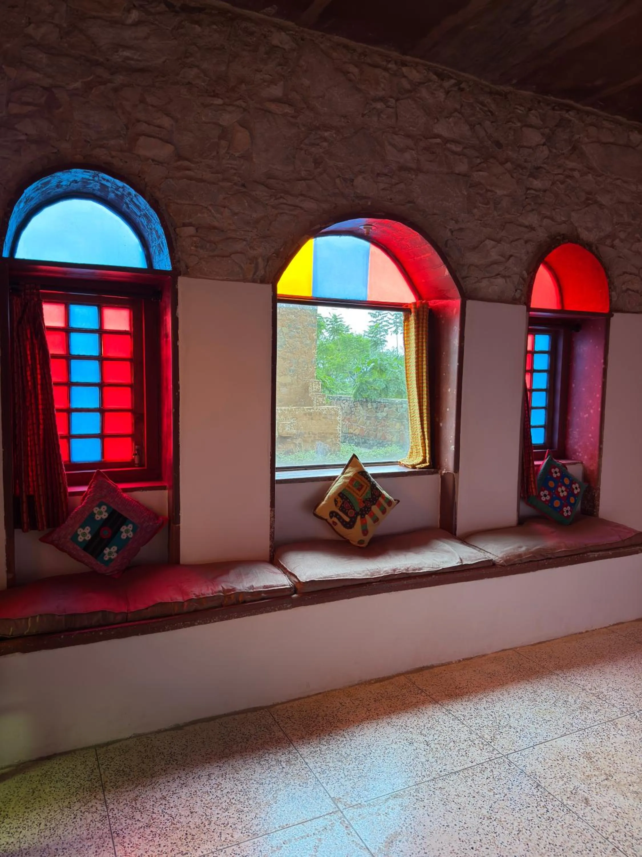 Living room in Sariska Kasba - A Village Resort