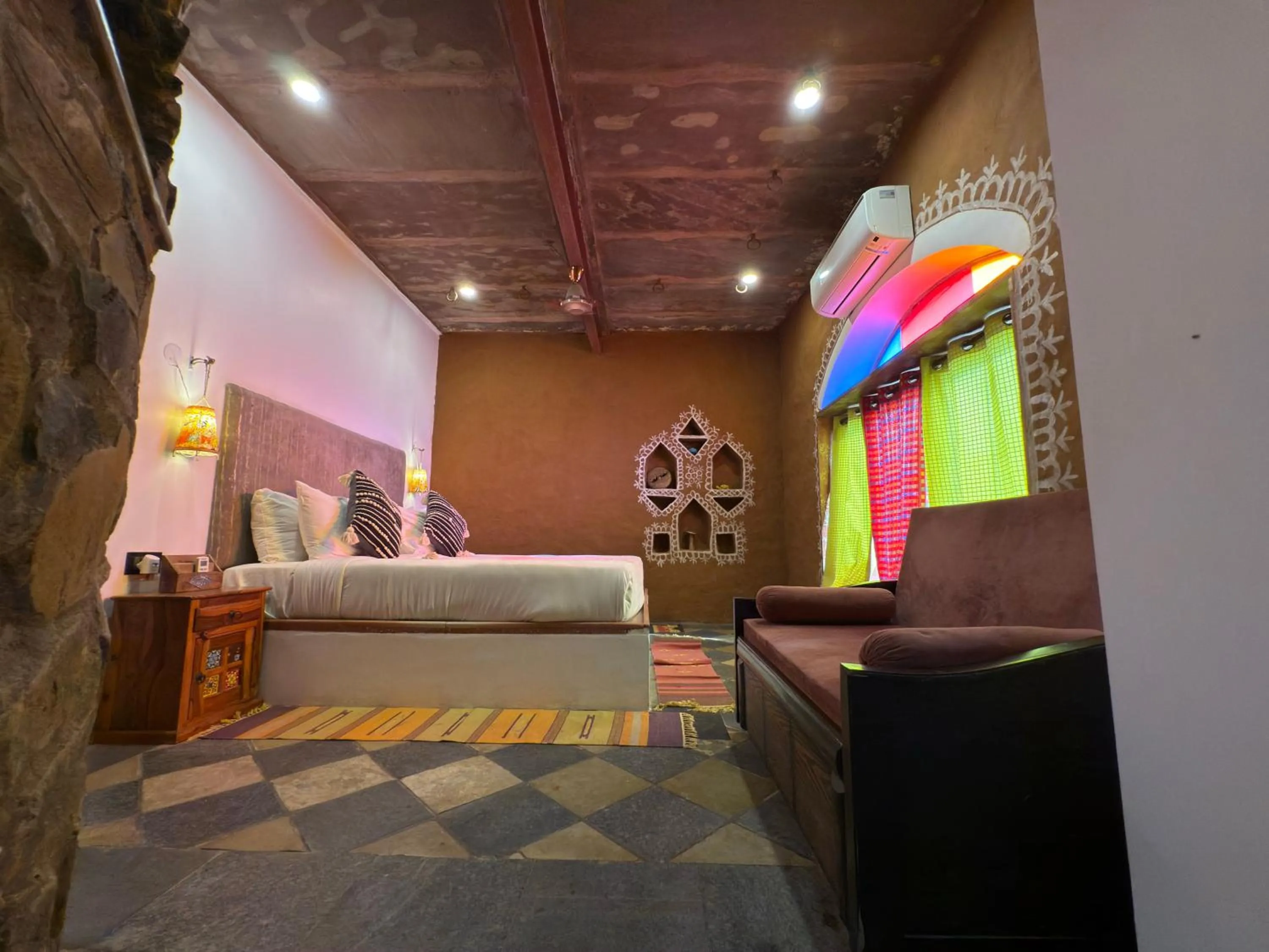 Bed in Sariska Kasba - A Village Resort