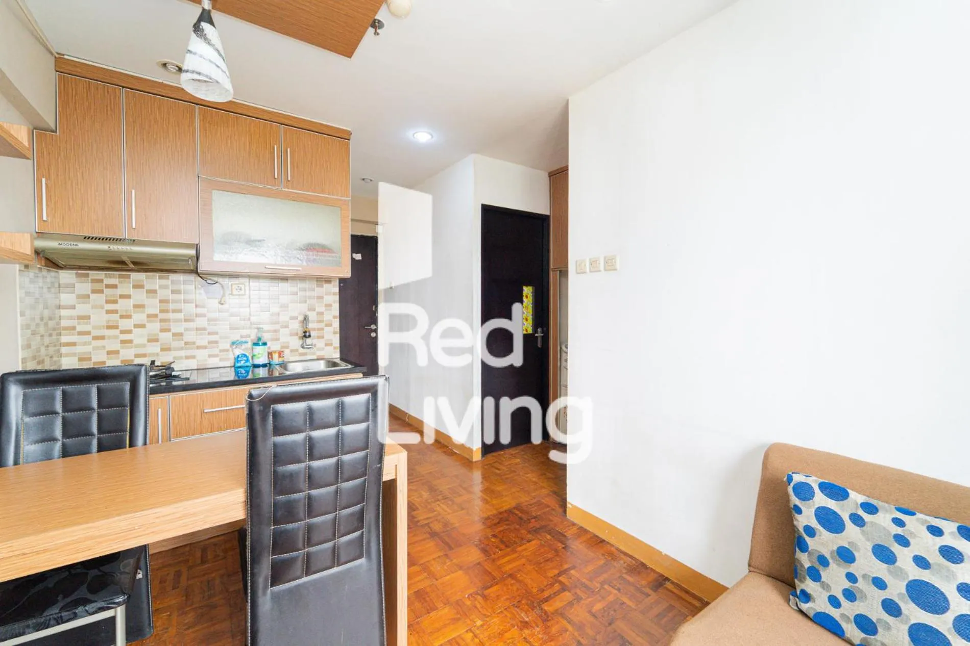 Kitchen or kitchenette in Apartemen Sentra Timur Residence - D Royal Property Tower Kuning