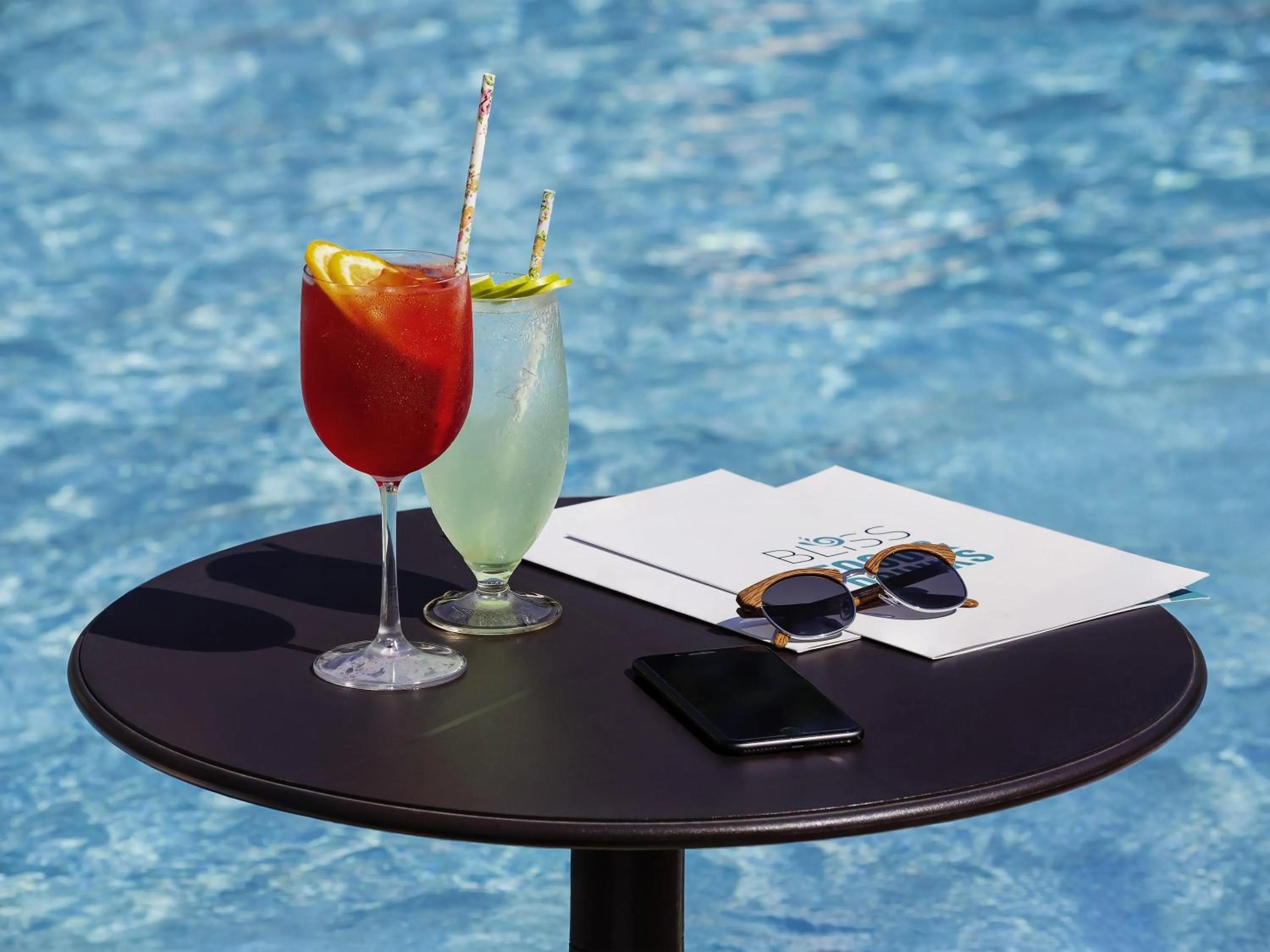 Pool view in Novotel Madrid City Las Ventas