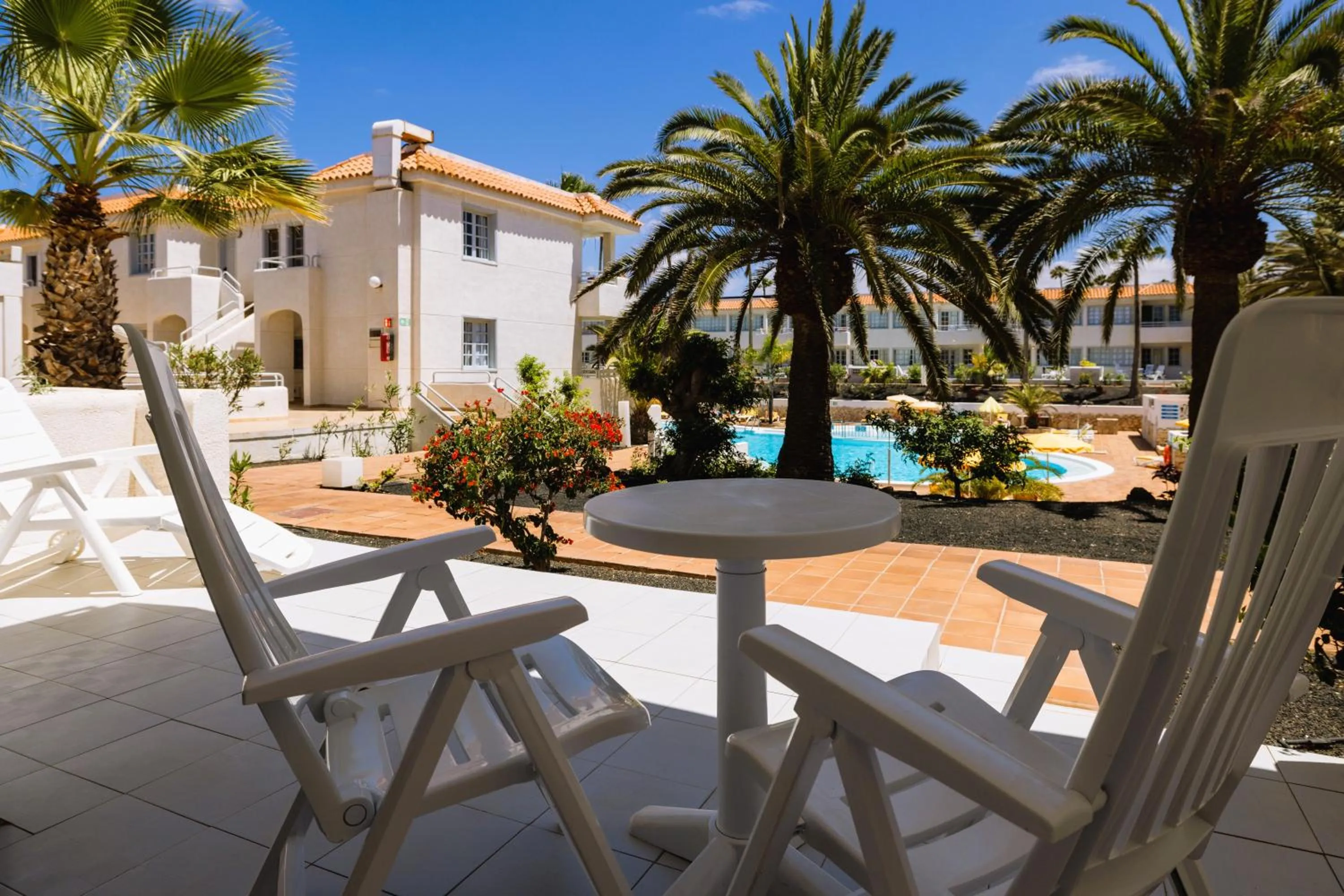 Patio in Fuentepark Apartments