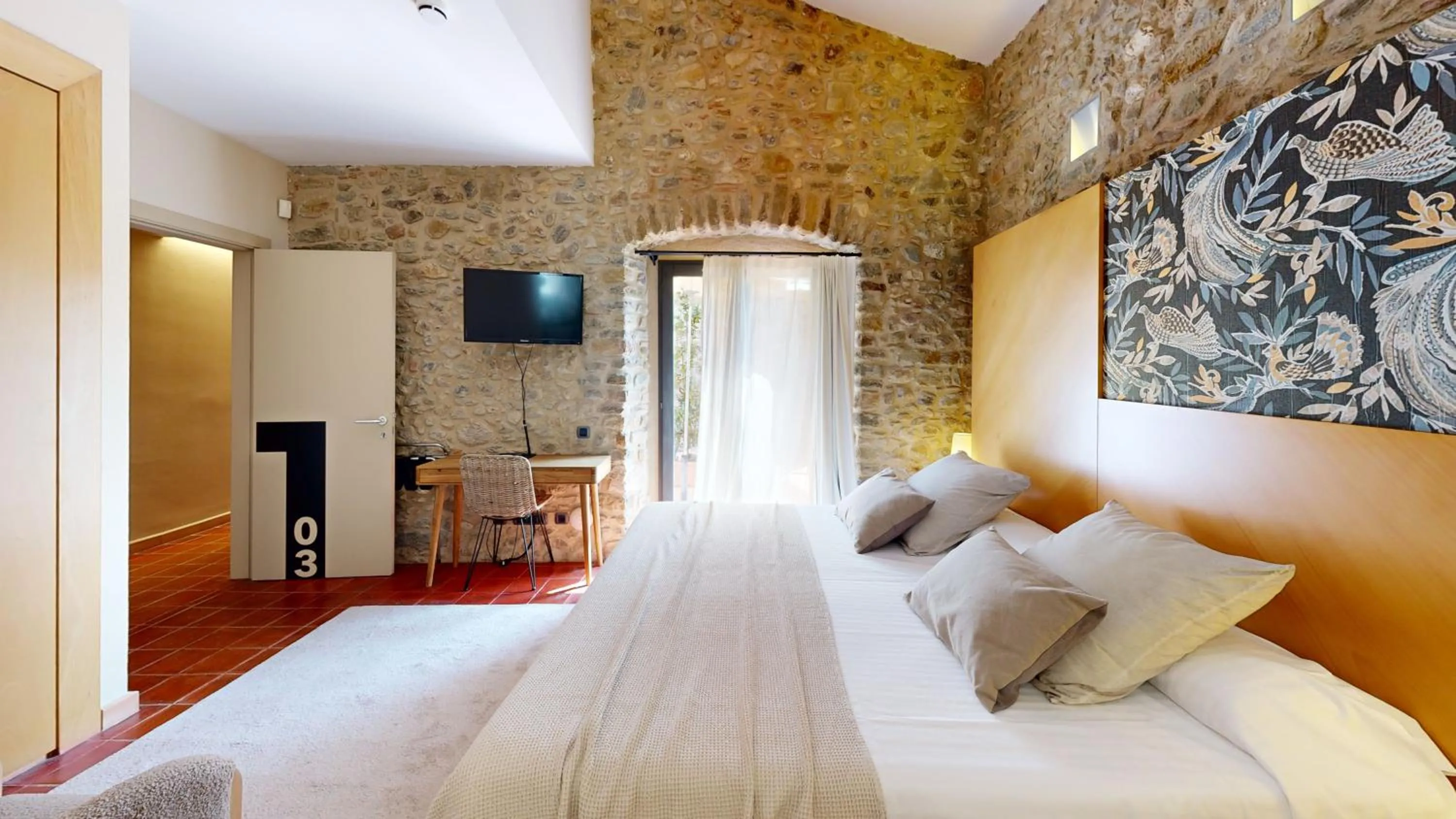Bedroom, Bed in Arcs De Monells - Adults Only