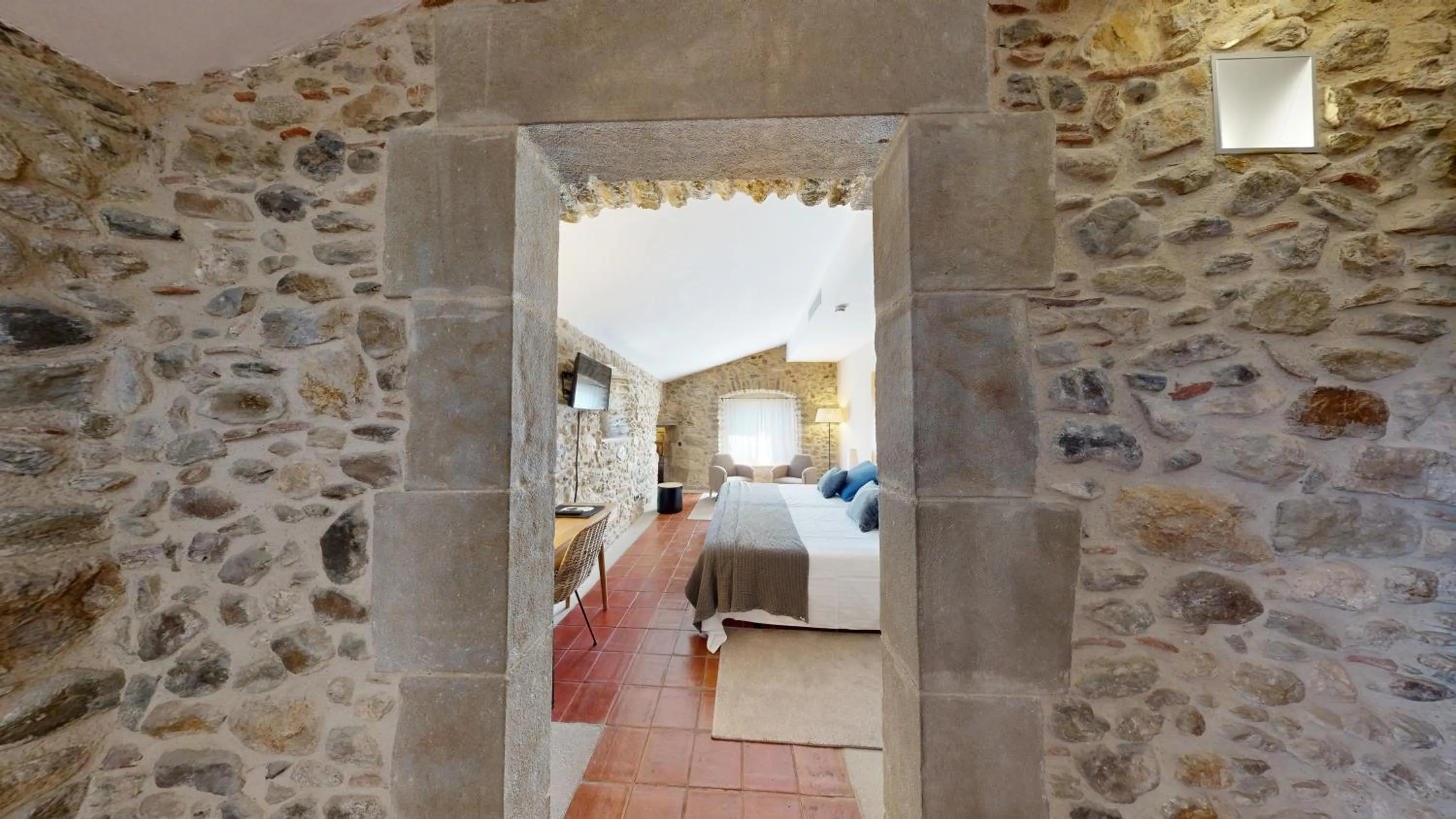 Bedroom, Bed in Arcs De Monells - Adults Only