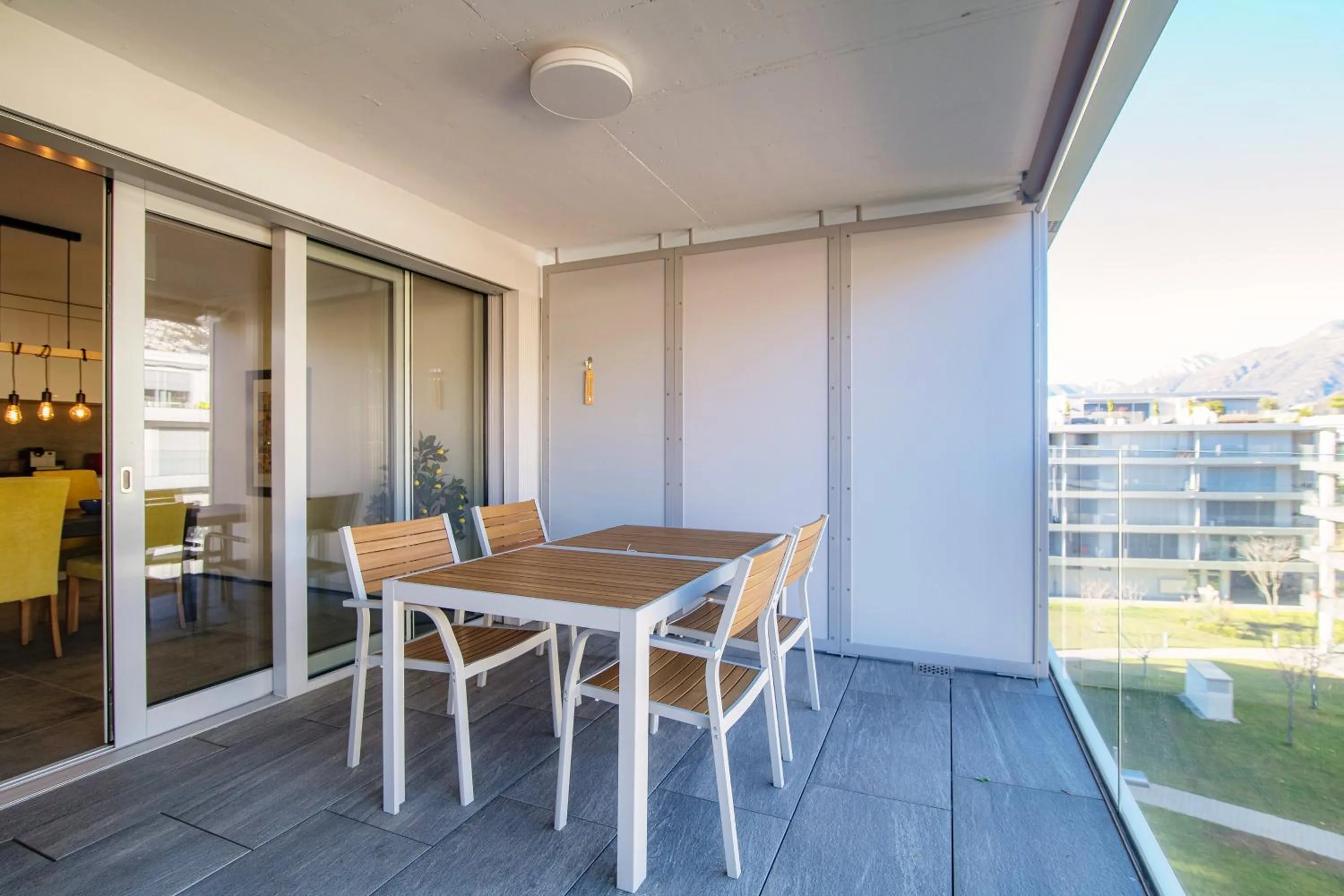 Balcony/Terrace in Casa Leini by Quokka 360 - two-bedroom apartment 3 minutes from Lido di Locarno