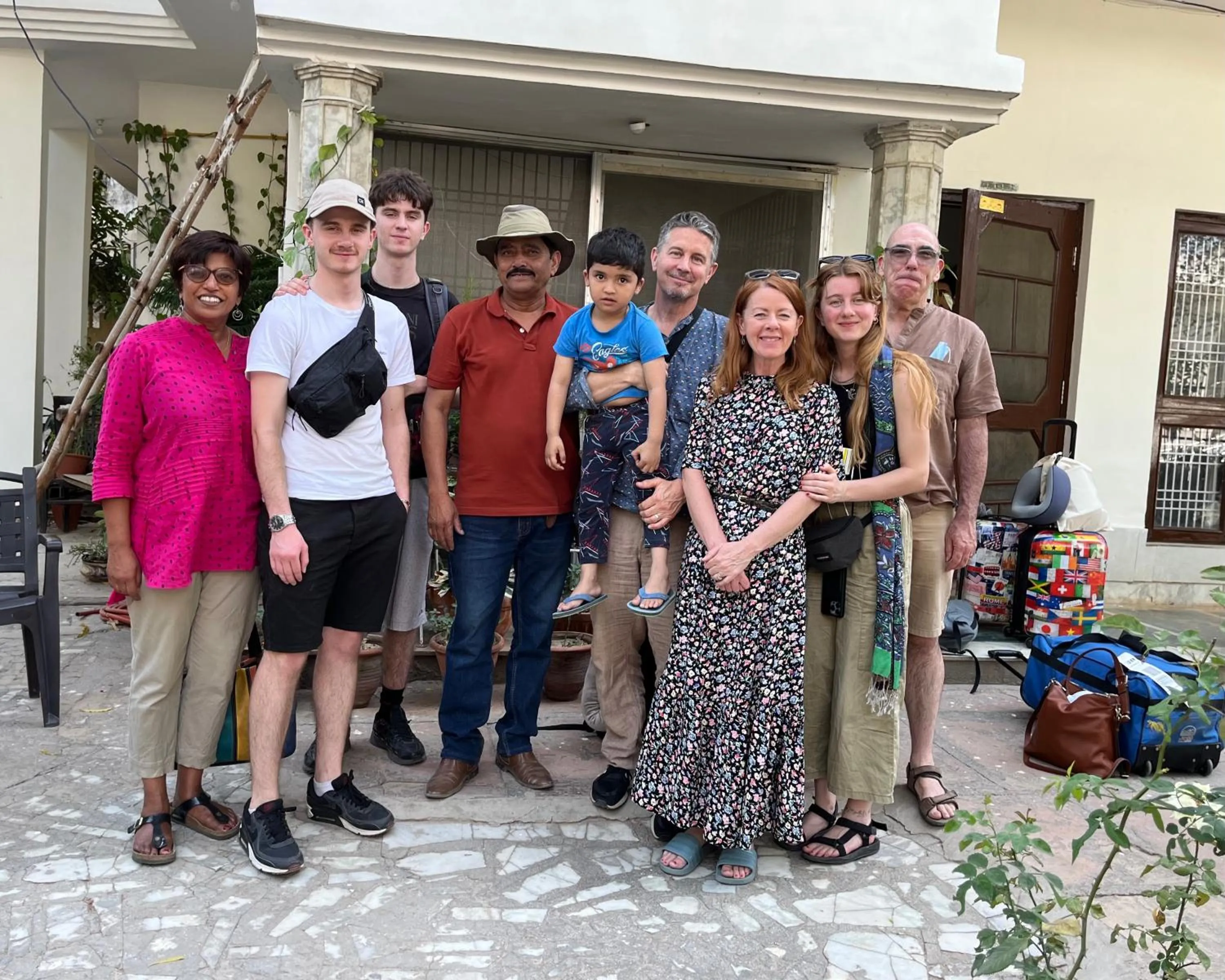 group of guests in Alibaba’s Indiana Homestay