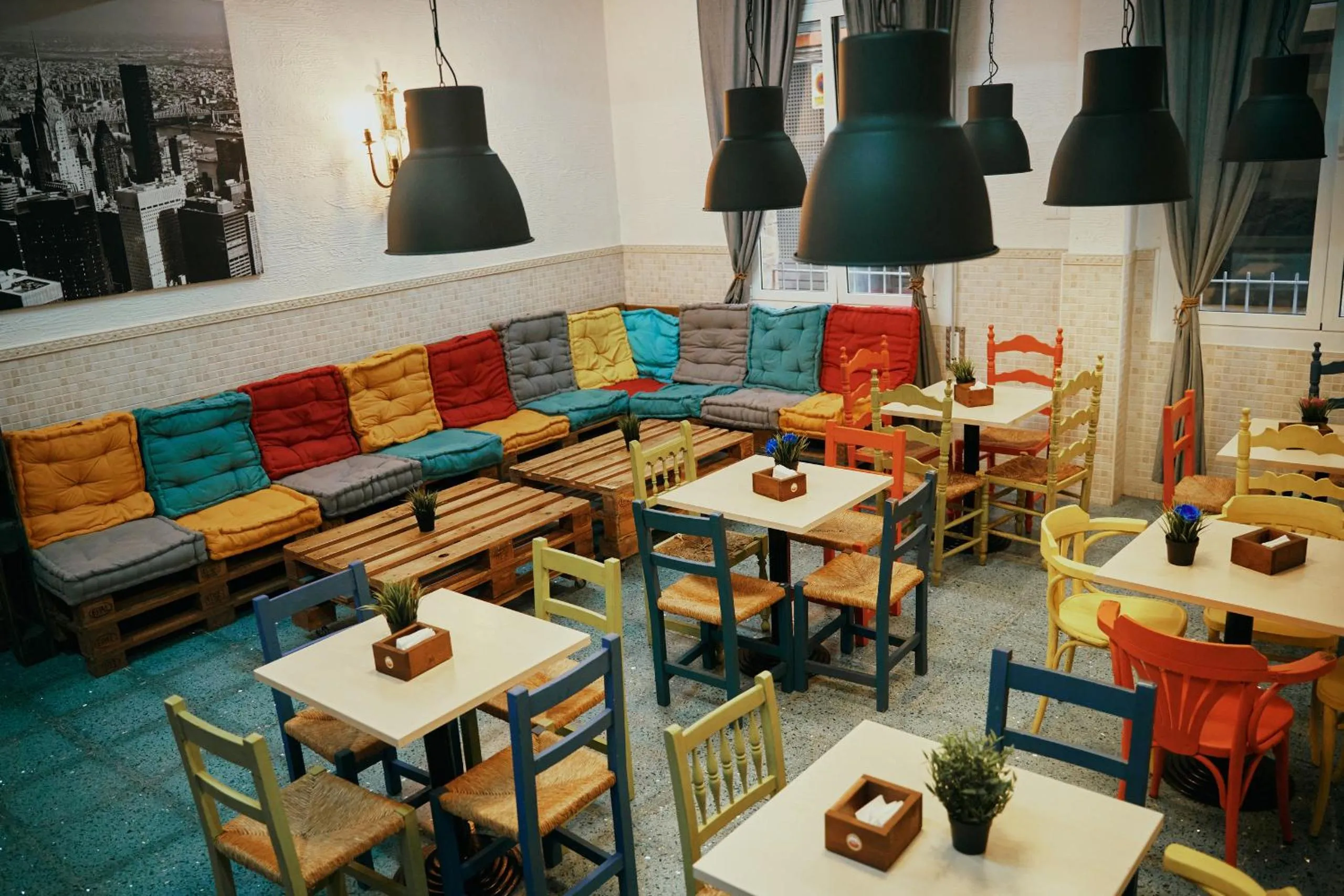 Seating area in LOFT HOSTAL Group