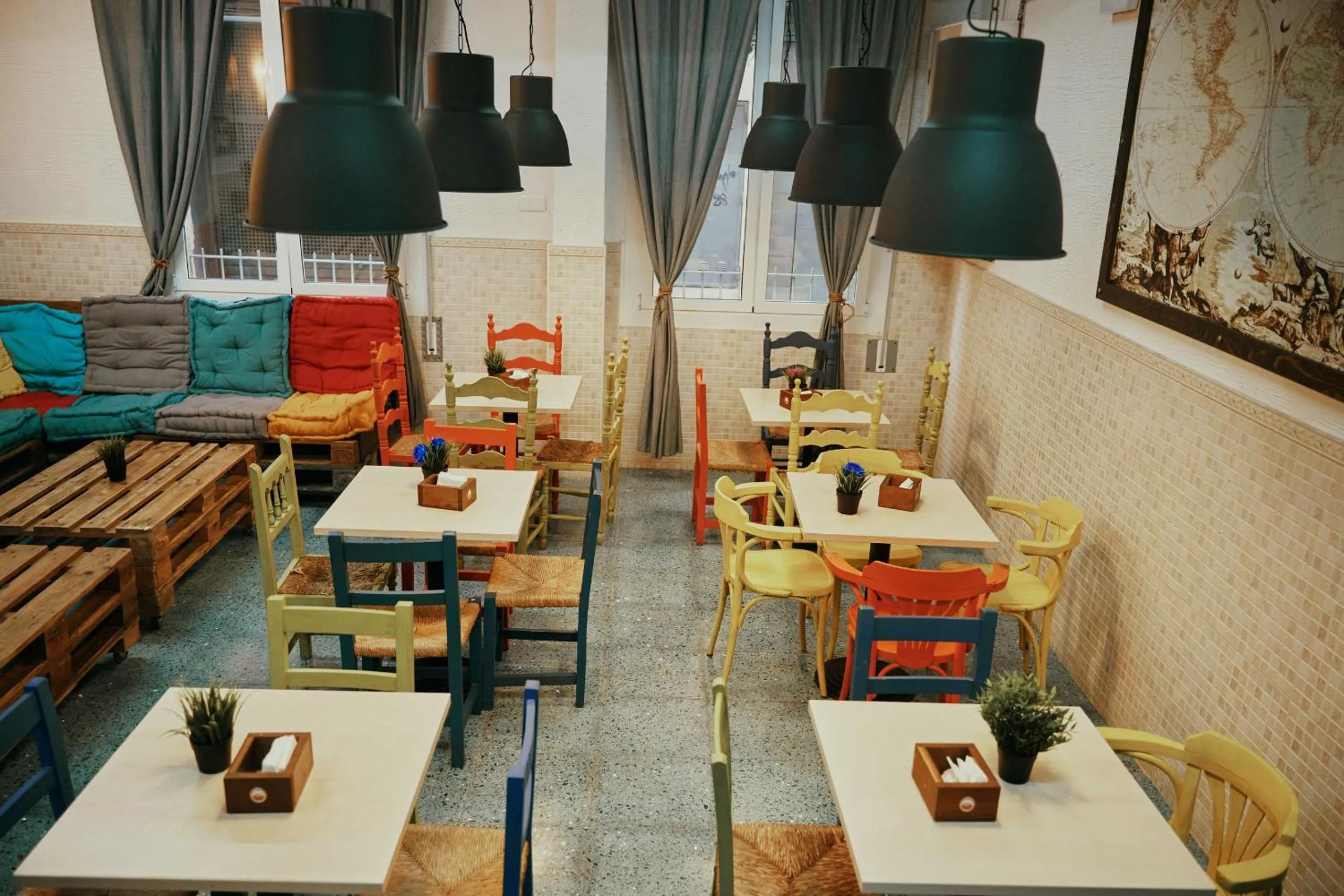 Seating area in LOFT HOSTAL Group