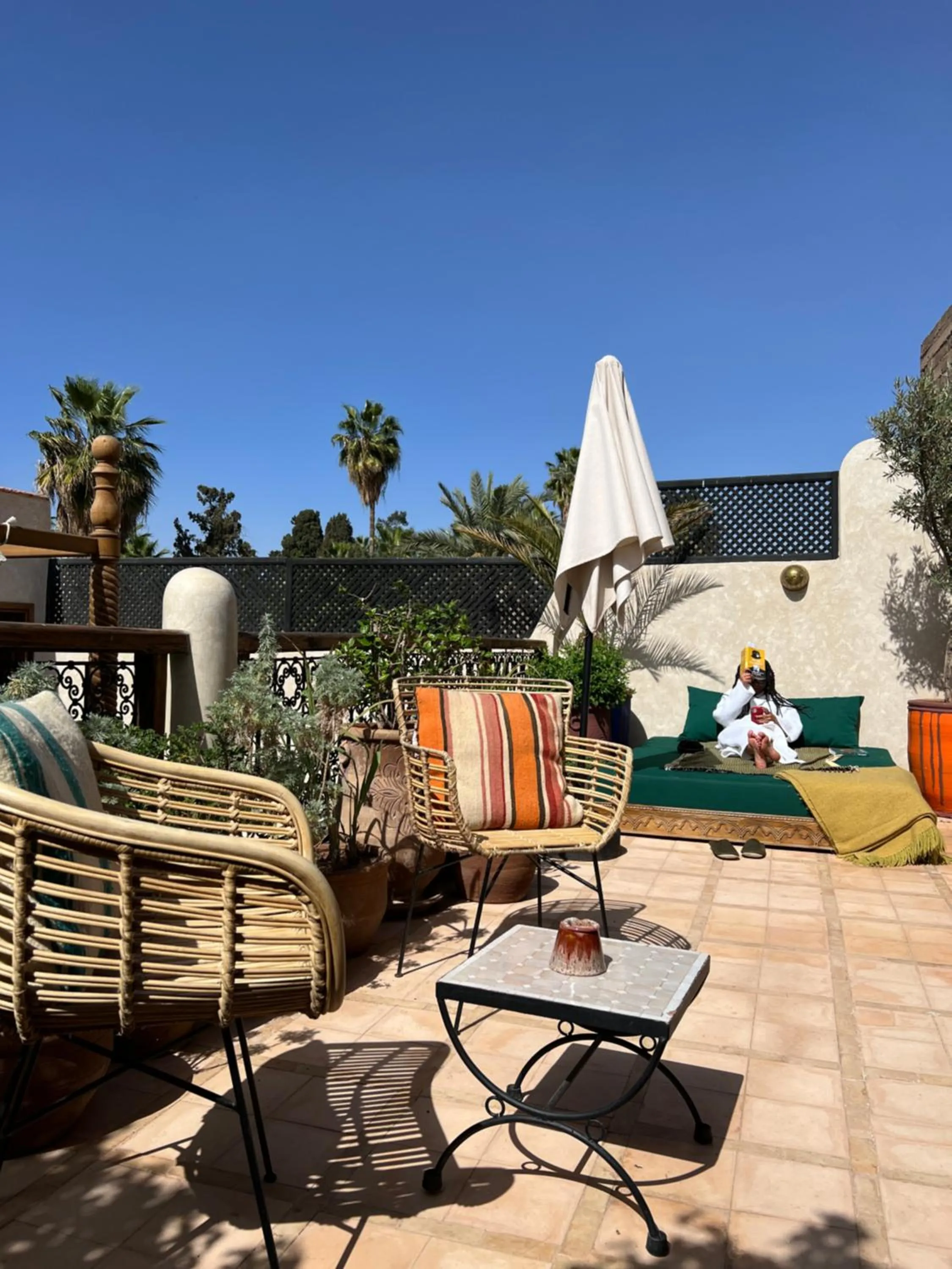 Balcony/Terrace in Riad Alena