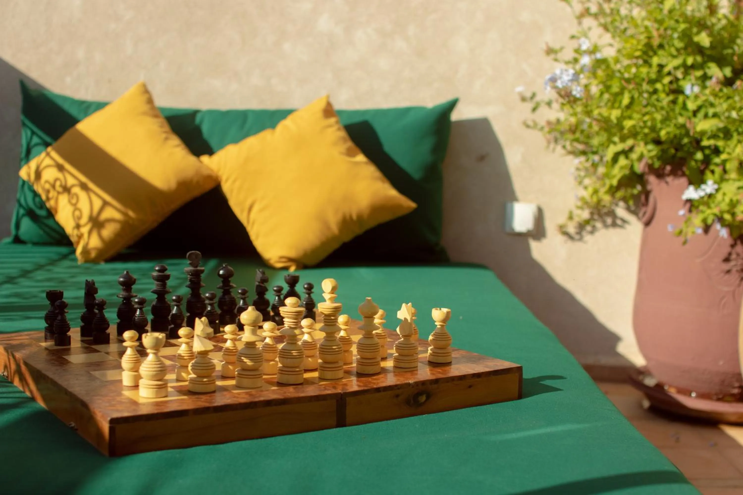 Seating area in Riad Alena