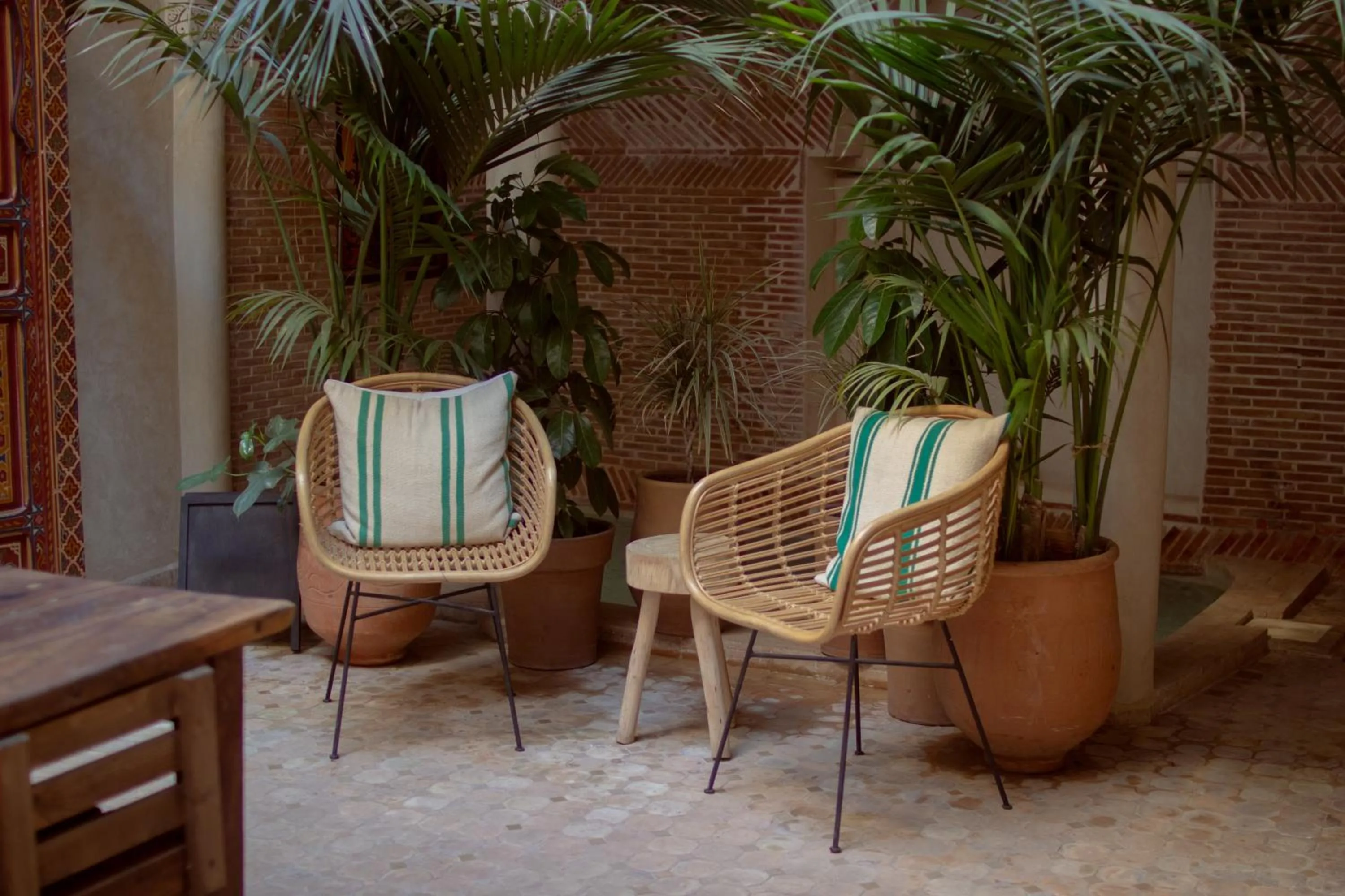 Seating area in Riad Alena