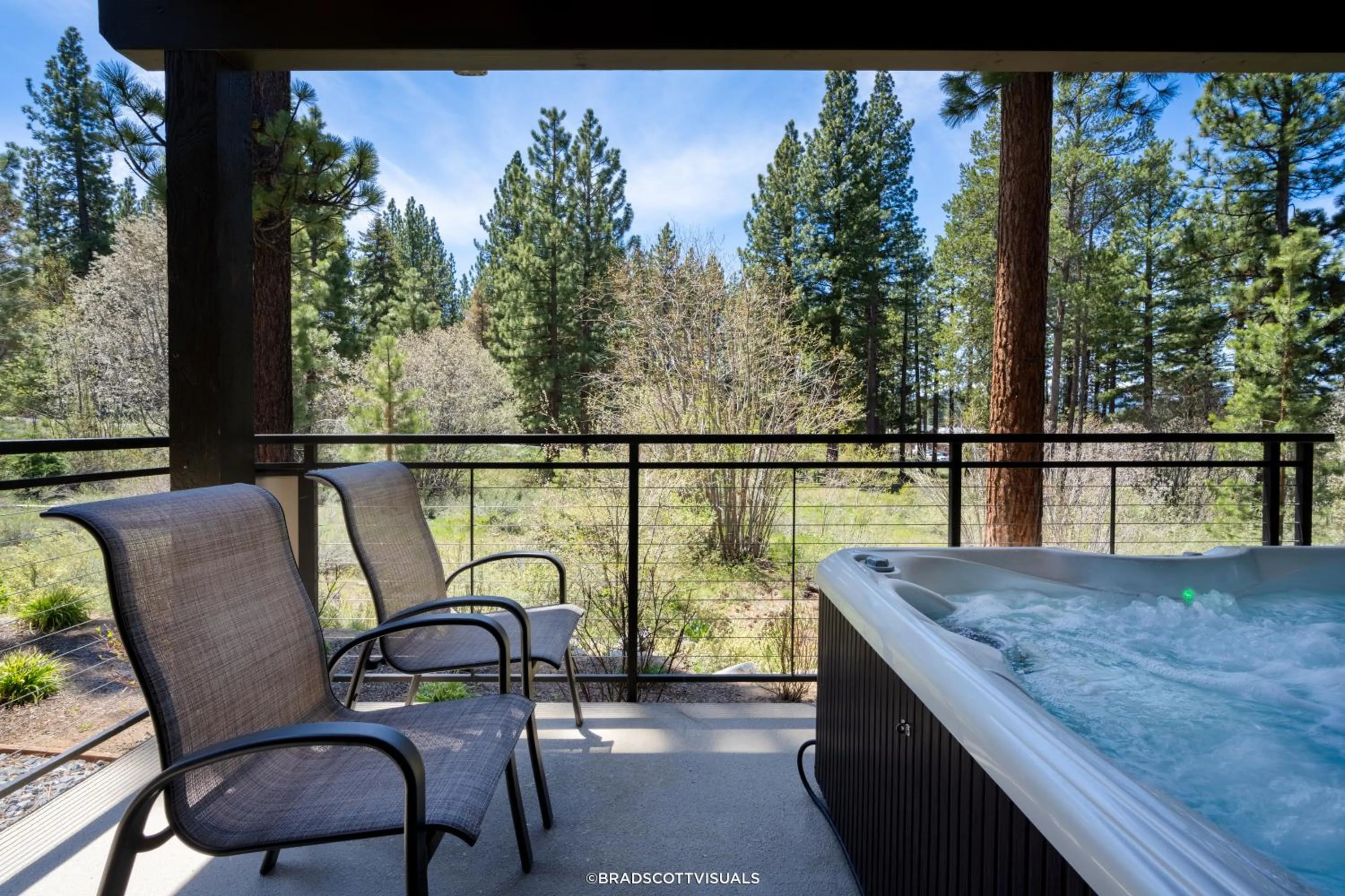 Patio in Gondola Vista Luxury Villas by Ski Heavenly & Beaches